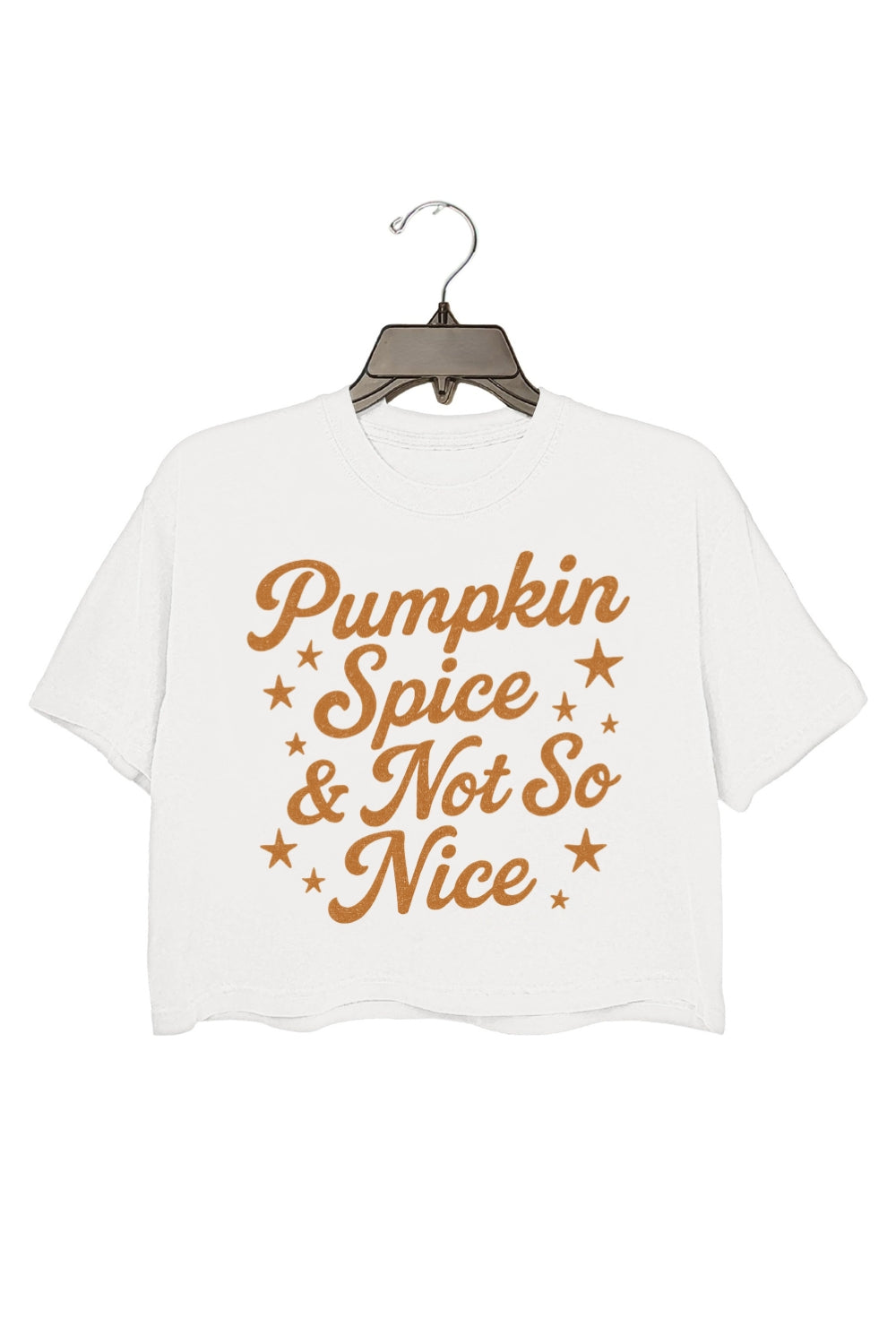 Pumpkin Spice & Not So Nice Crop Top For Women