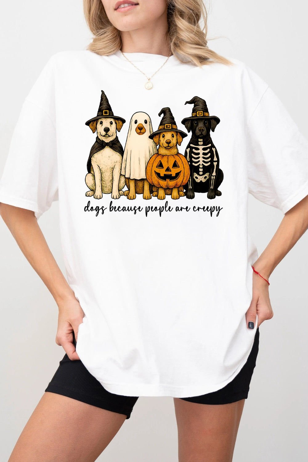 Dogs Because People Are Creepy Tee For Women