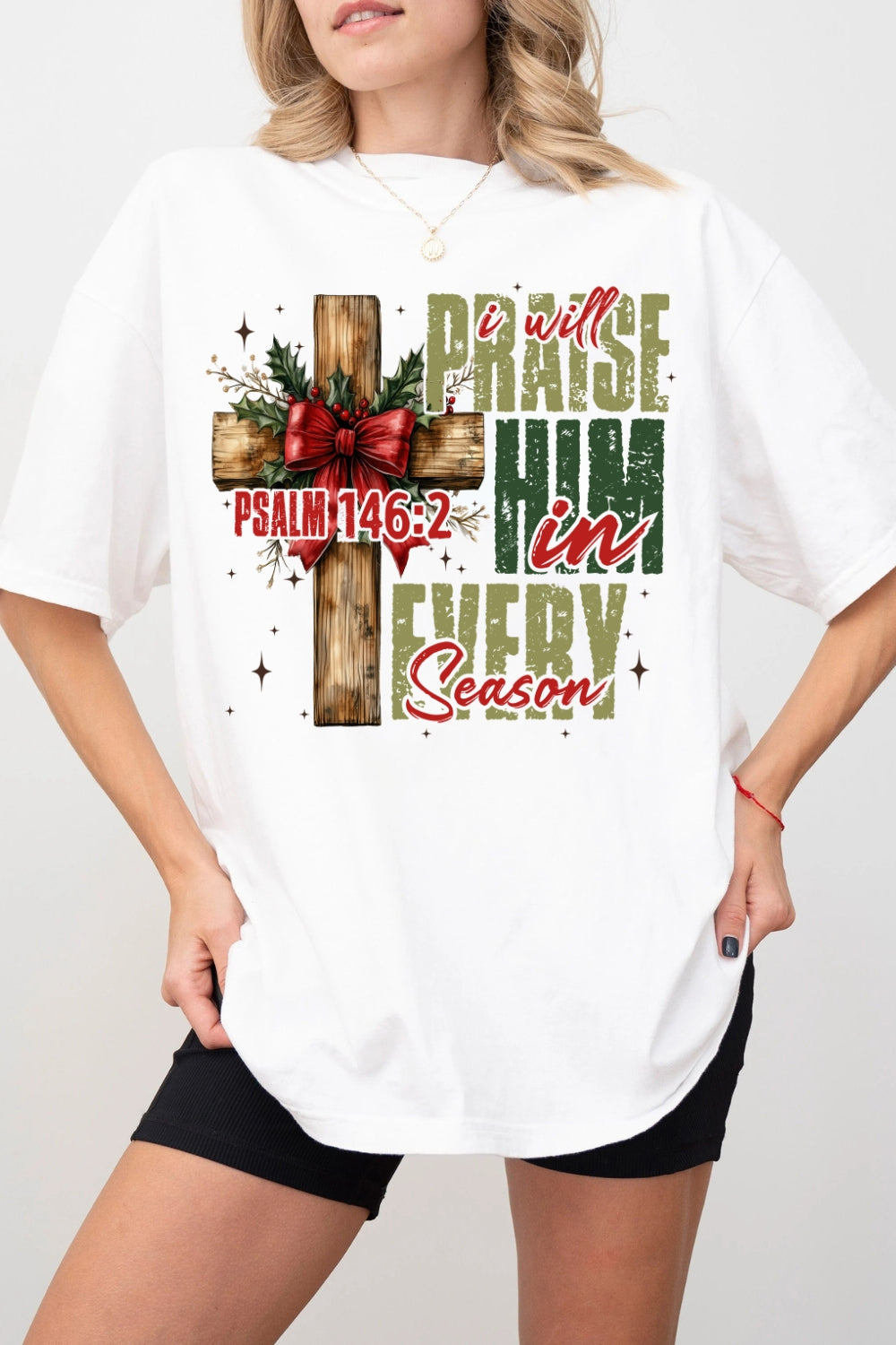 Jesus Christmas PSALM 146:2 Tee For Women
