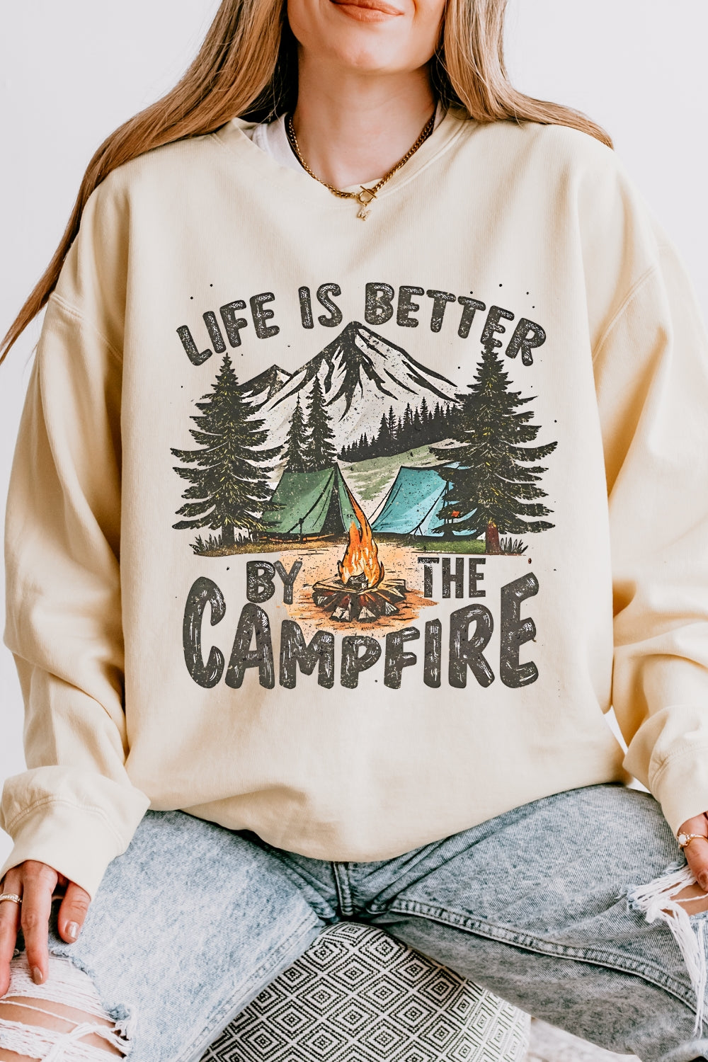 Life Is Better By The Campfire Sweatshirt For Women