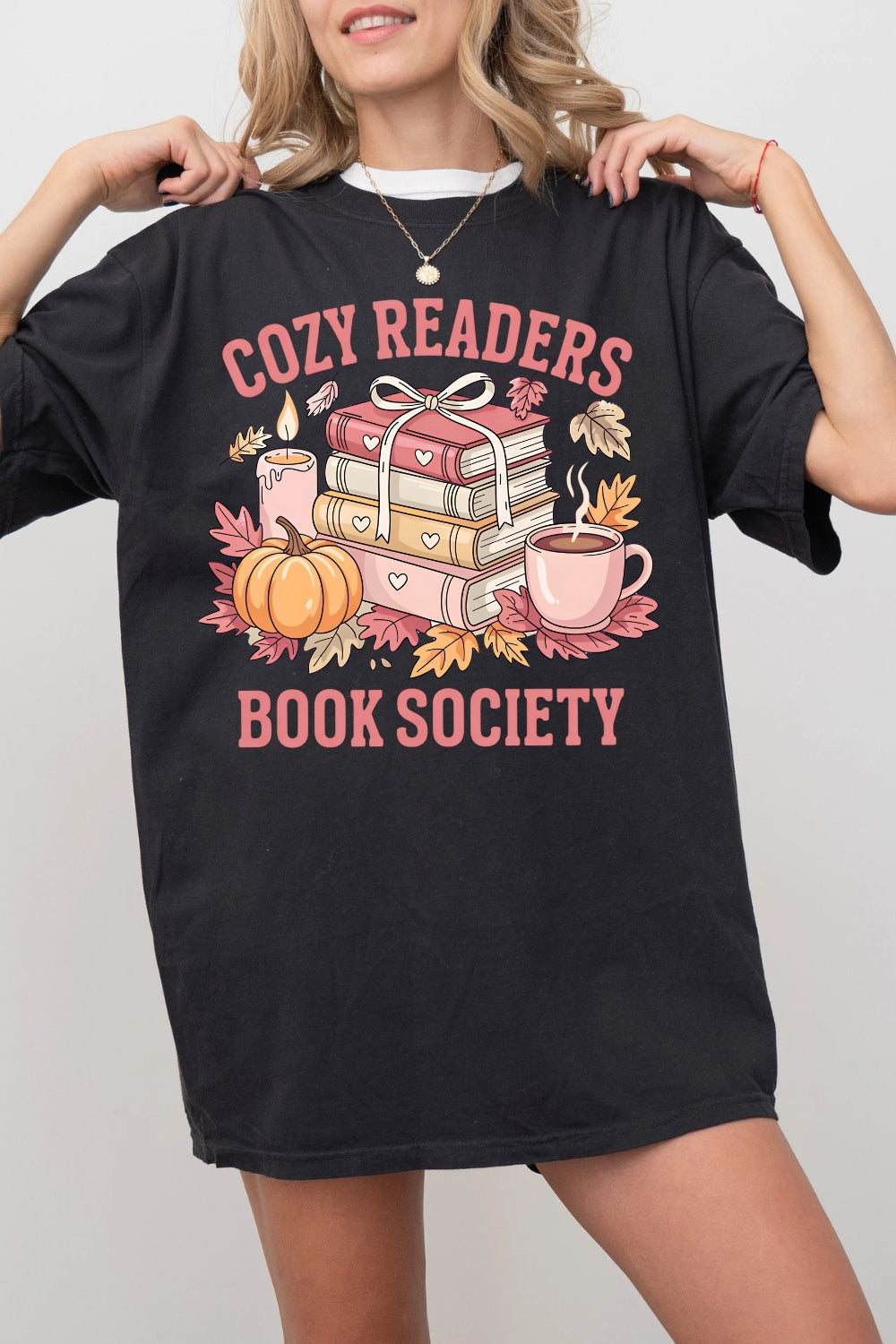 Cozy Readers Book Society Tee For Women