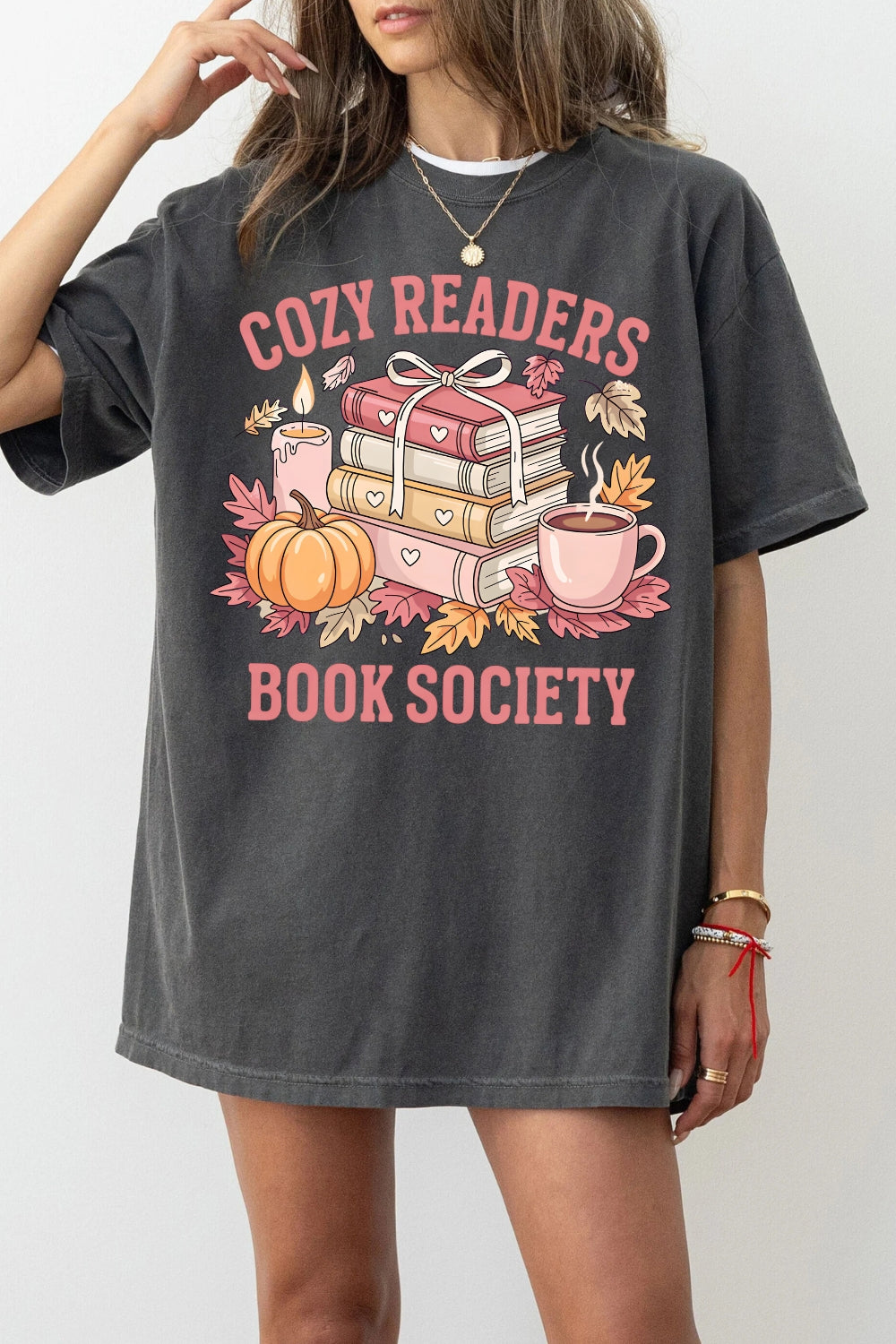 Cozy Readers Book Society Tee For Women