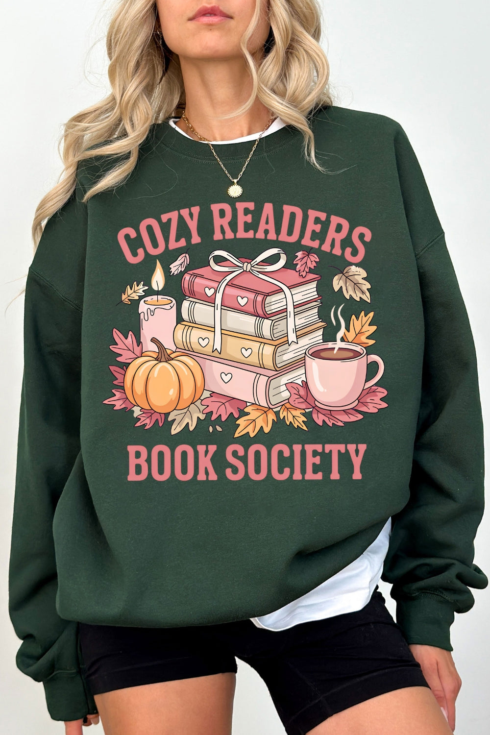 Cozy Readers Book Society Sweatshirt For Women