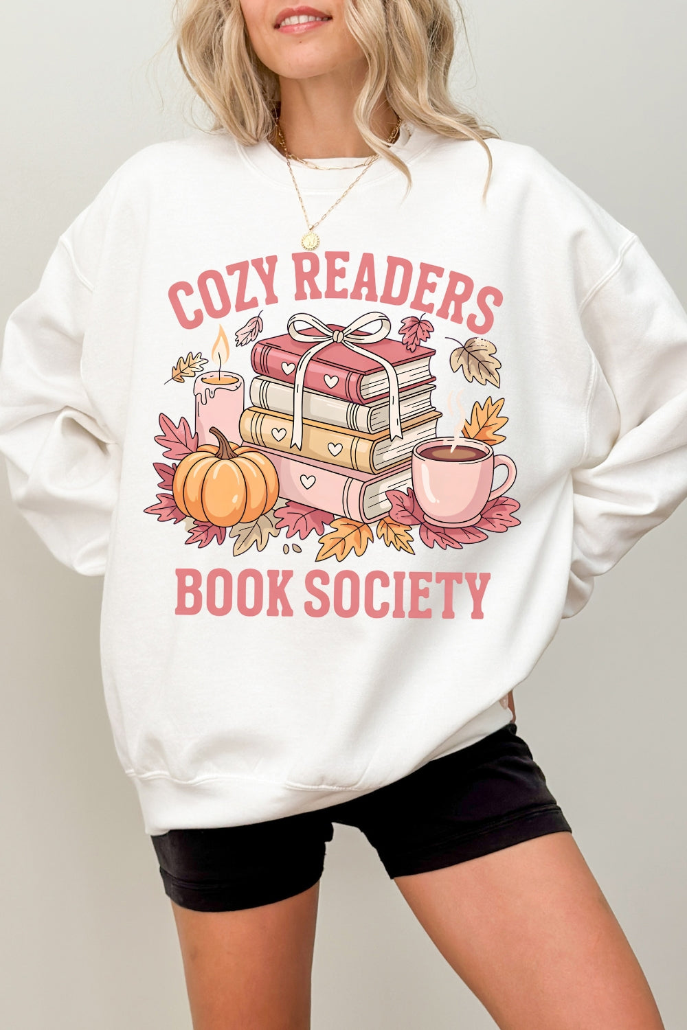 Cozy Readers Book Society Sweatshirt For Women