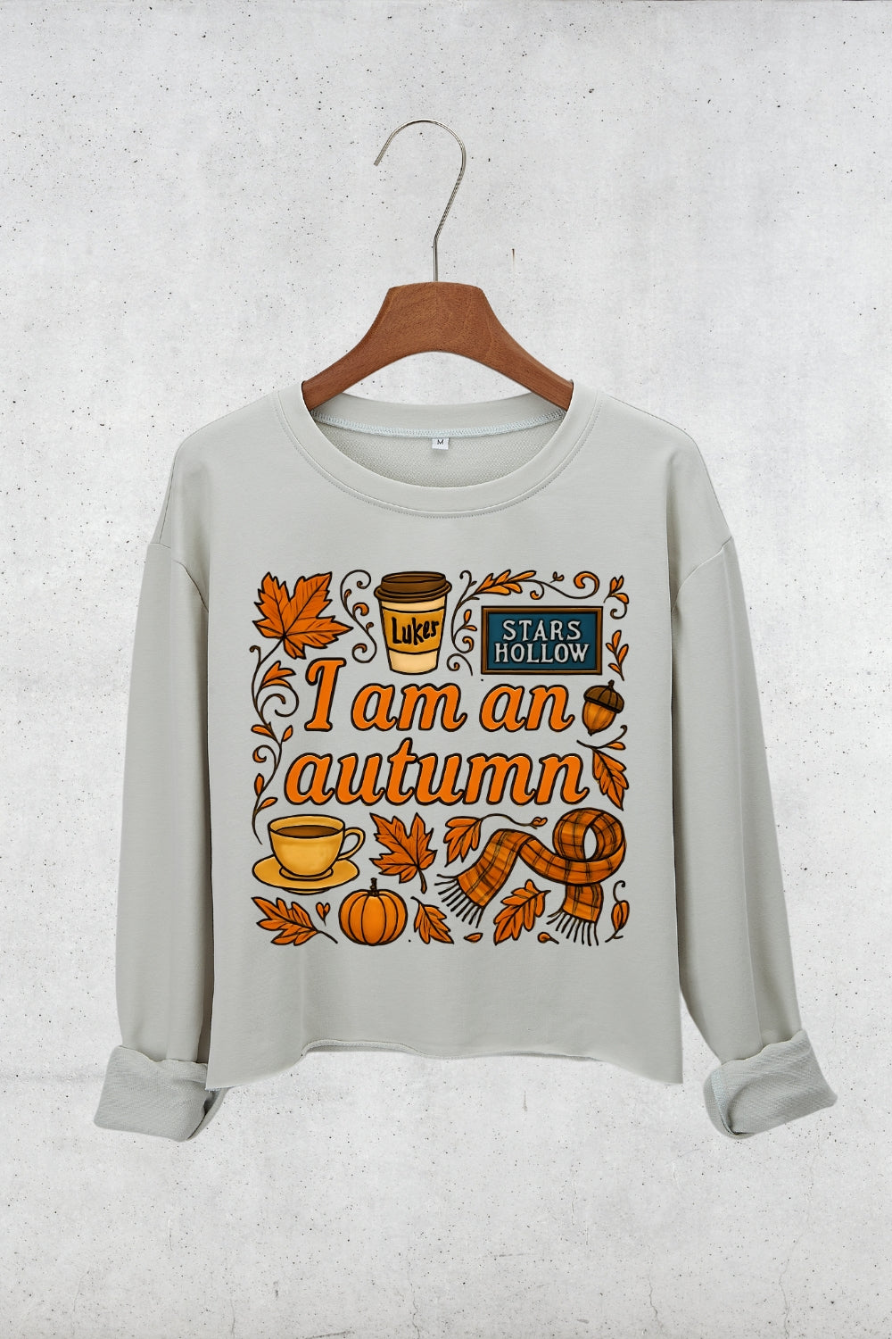 I Am An Autumn Gilmore Girls Crop Sweatshirt For Women