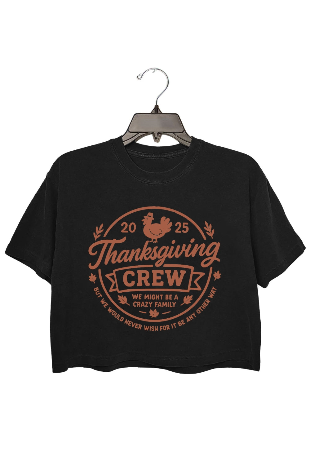 Thanksgiving Crew 2025 Crop Top For Women