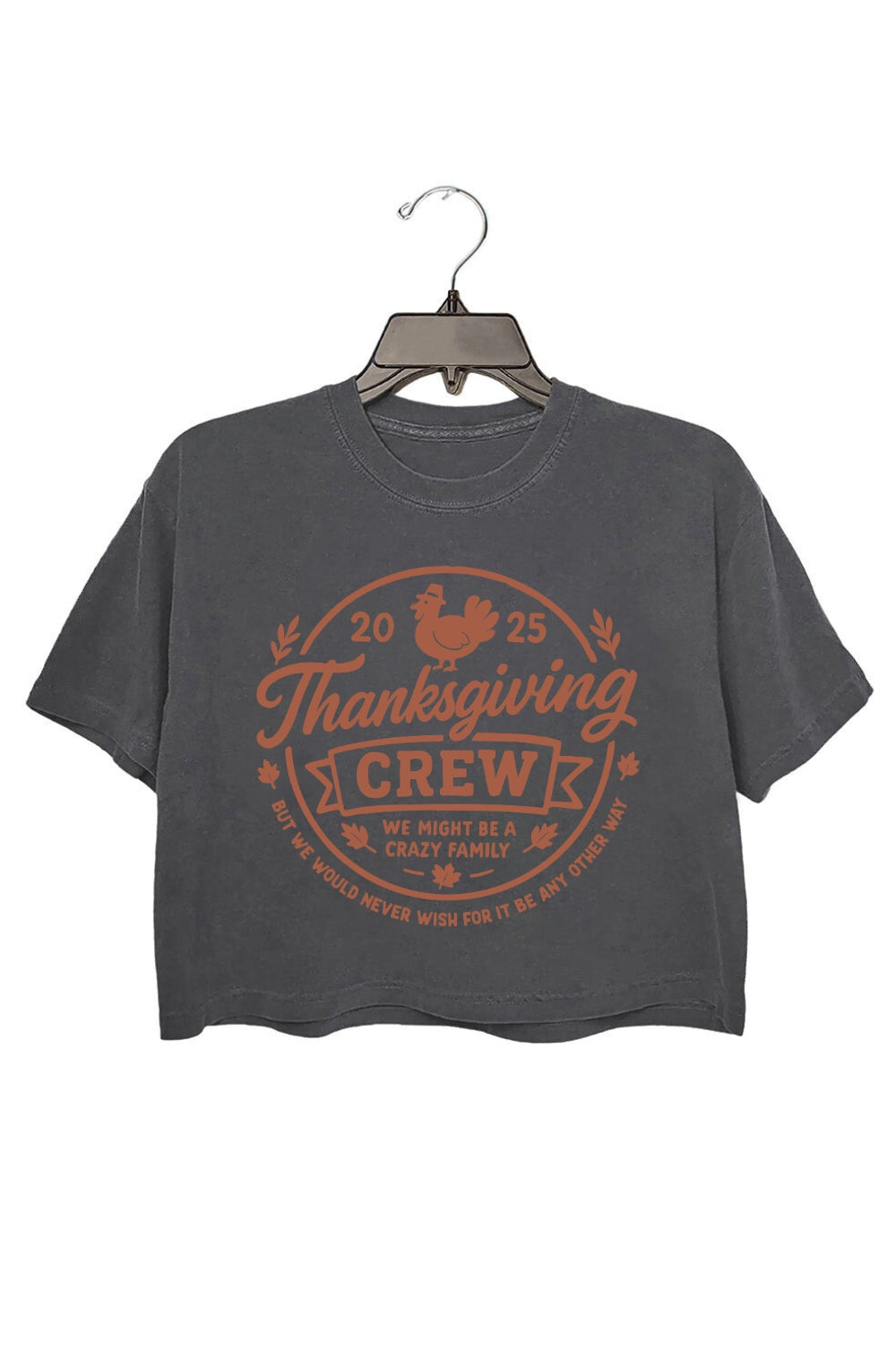 Thanksgiving Crew 2025 Crop Top For Women
