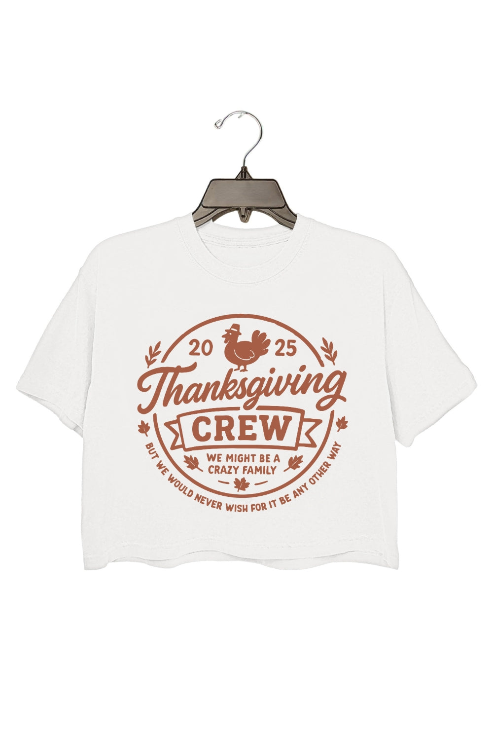 Thanksgiving Crew 2025 Crop Top For Women