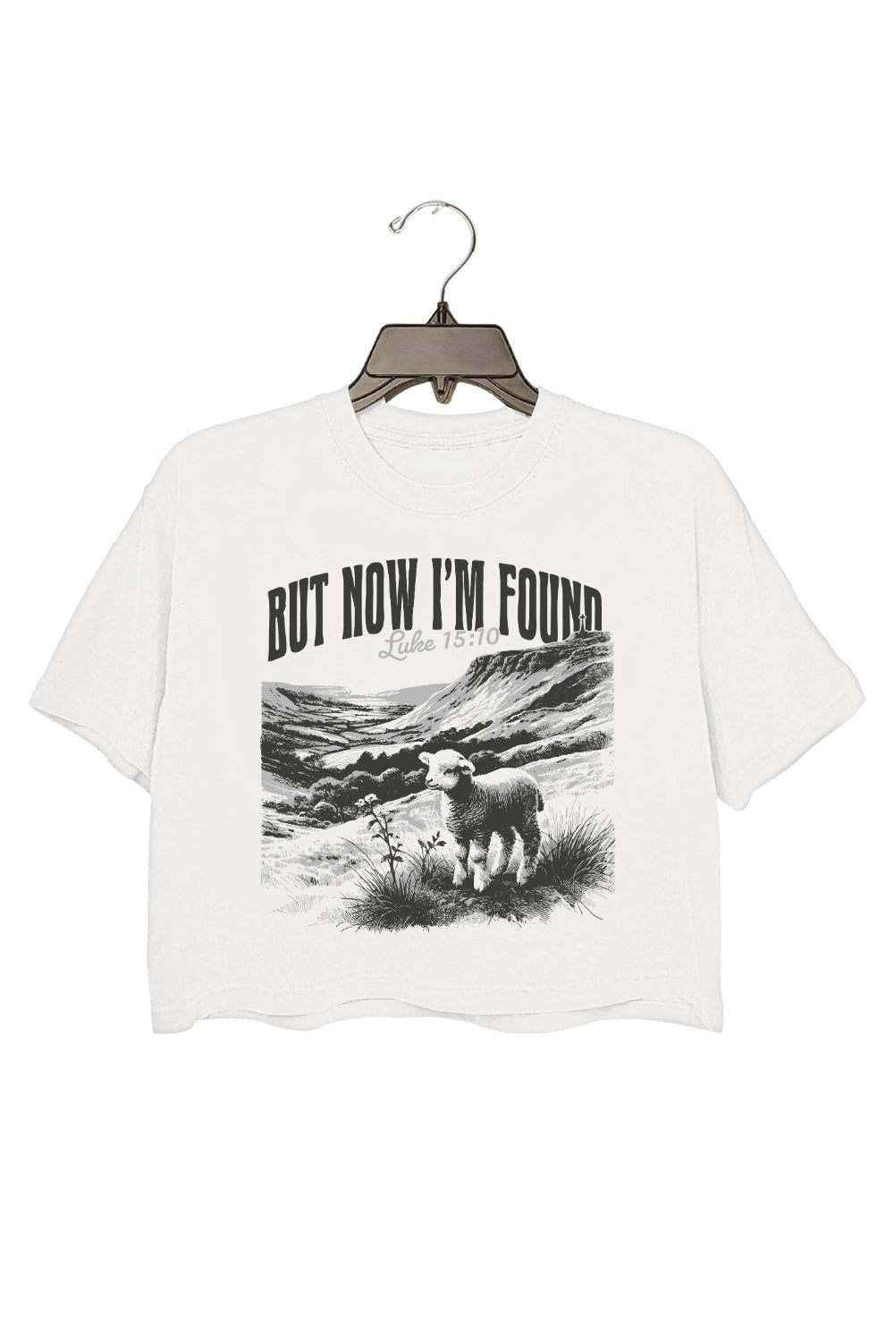But Now I'm Found Christian Sheep Crop Top For Women