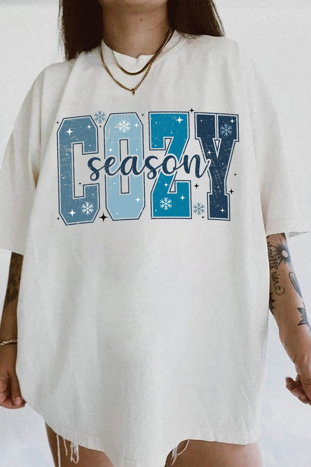 Cozy Season Winter Vibes Tee For Women