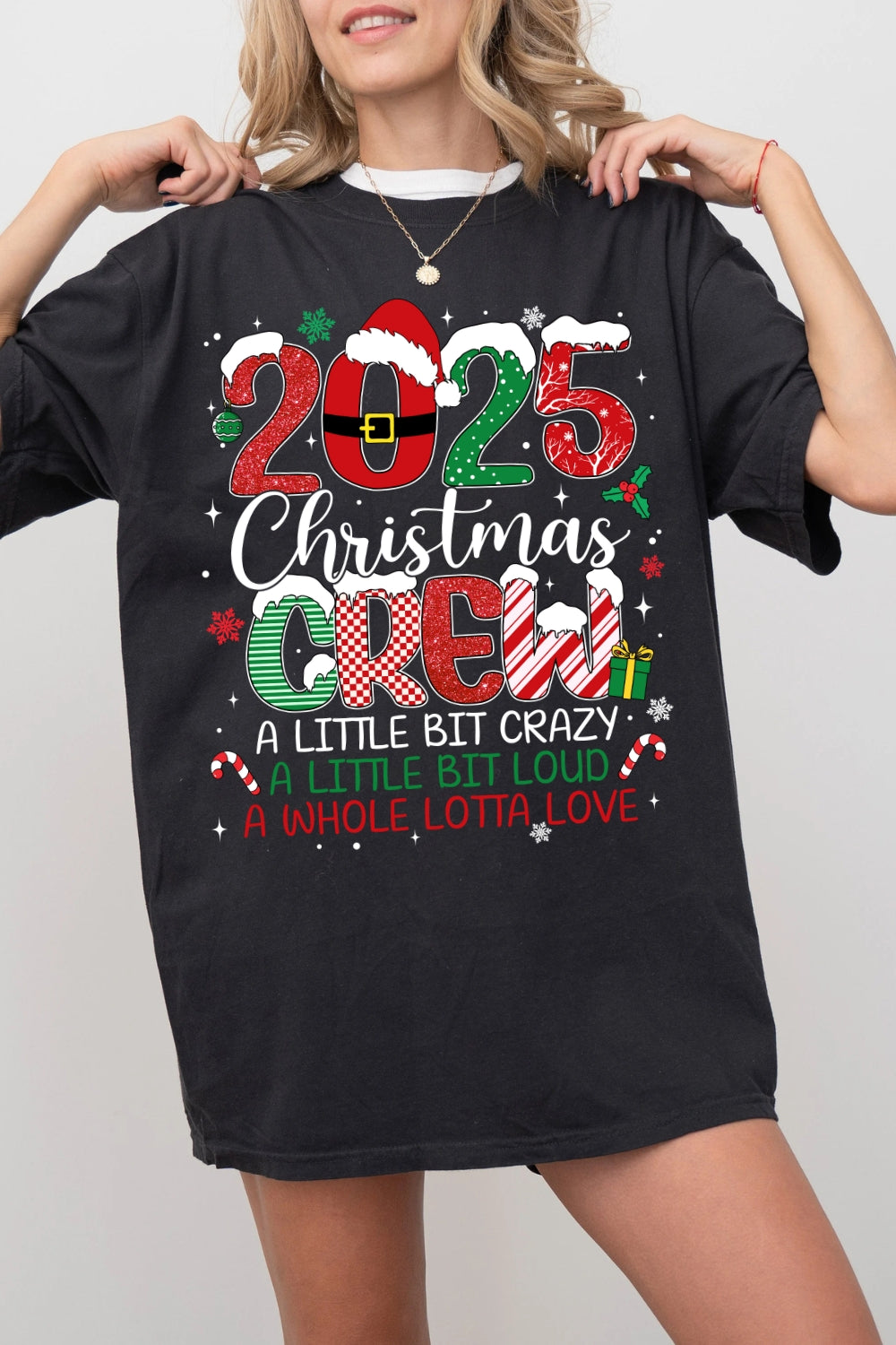 Christmas Crew Family Christmas 2025 Tee For Women