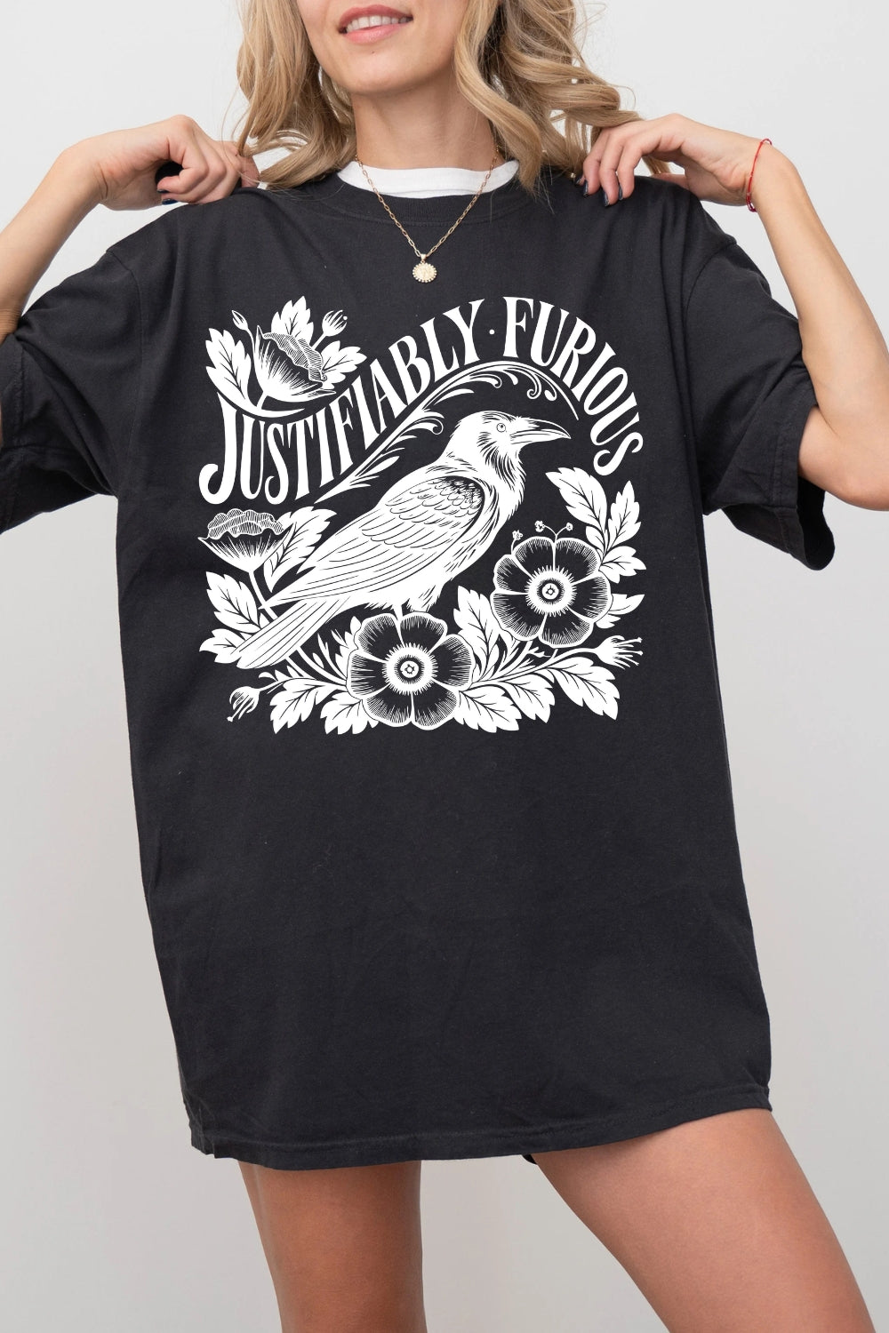 Justifiably Furious Raven Tee For Women