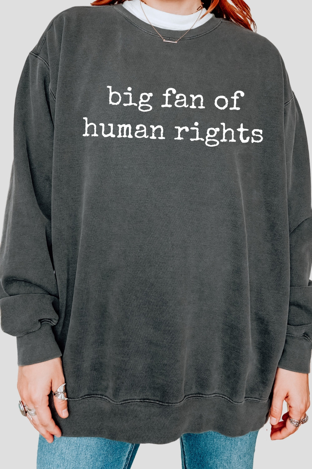 Big Fan Of Human Rights Sweatshirt For Women