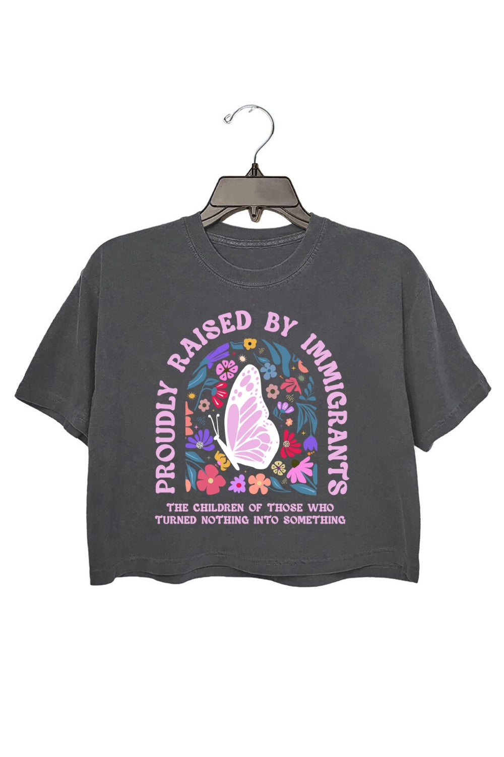 Proudly Raised By Immigrants Crop Top For Women