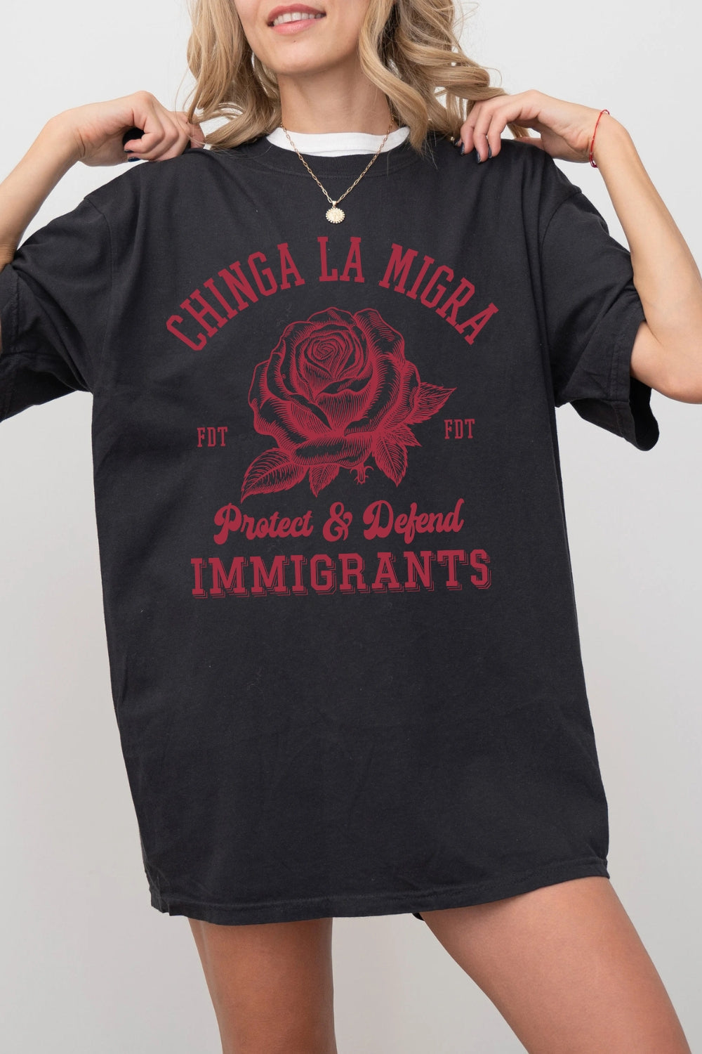 Chinga La Migra FDT Tee For Women