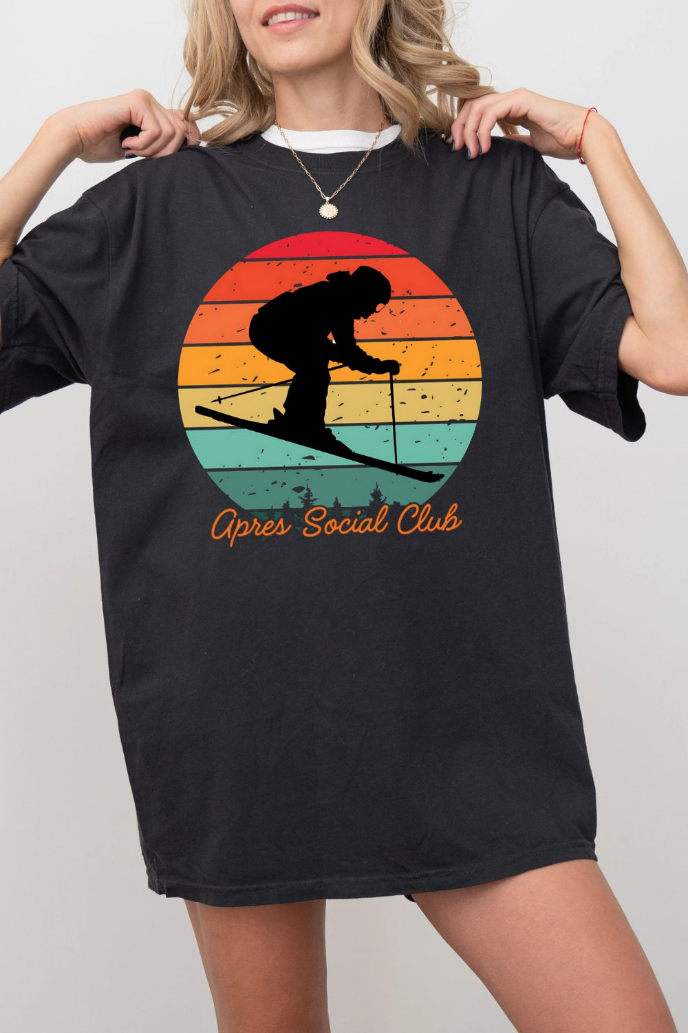 Apres Social Club Lodge Mountain Tee For Women