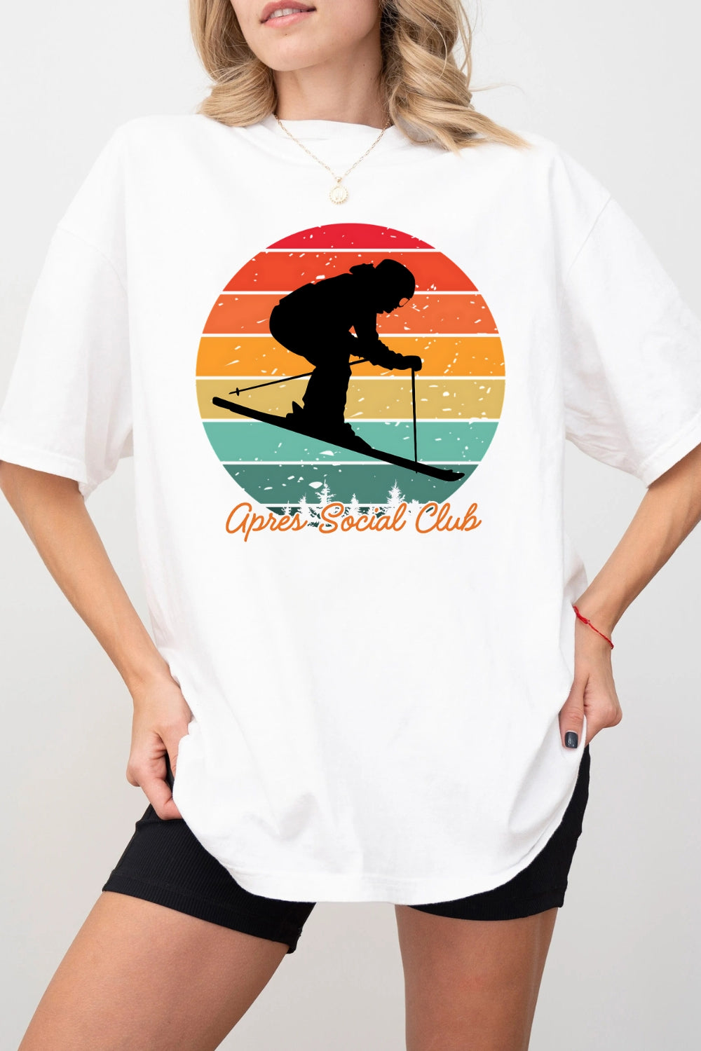 Apres Social Club Lodge Mountain Tee For Women