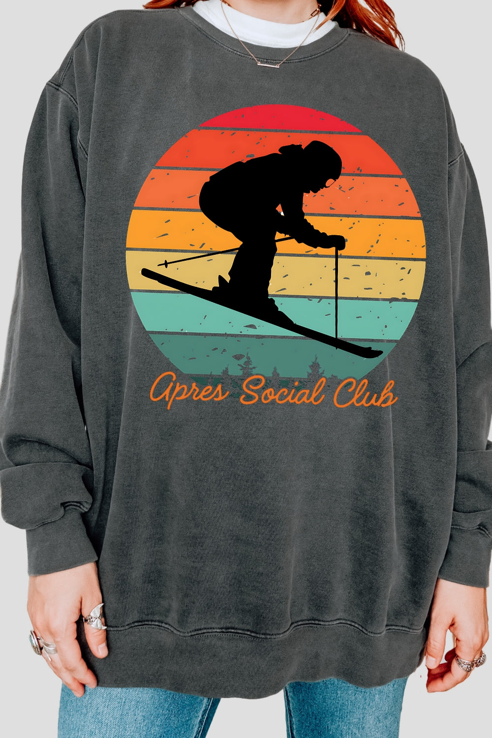 Apres Social Club Lodge Mountain Sweatshirt For Women