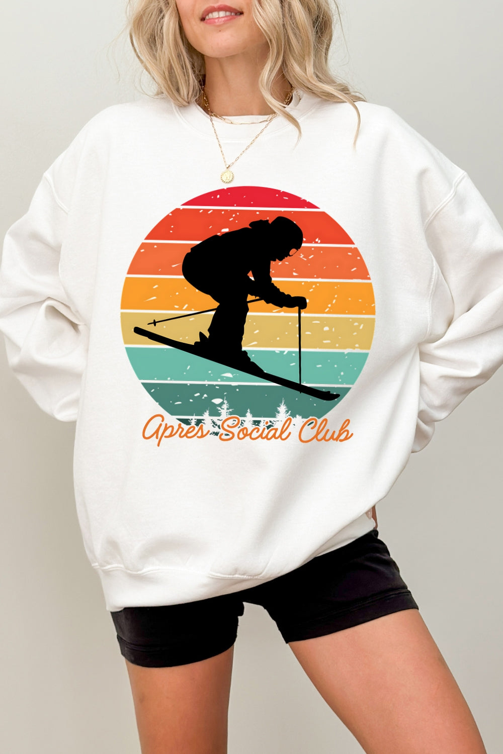 Apres Social Club Lodge Mountain Sweatshirt For Women