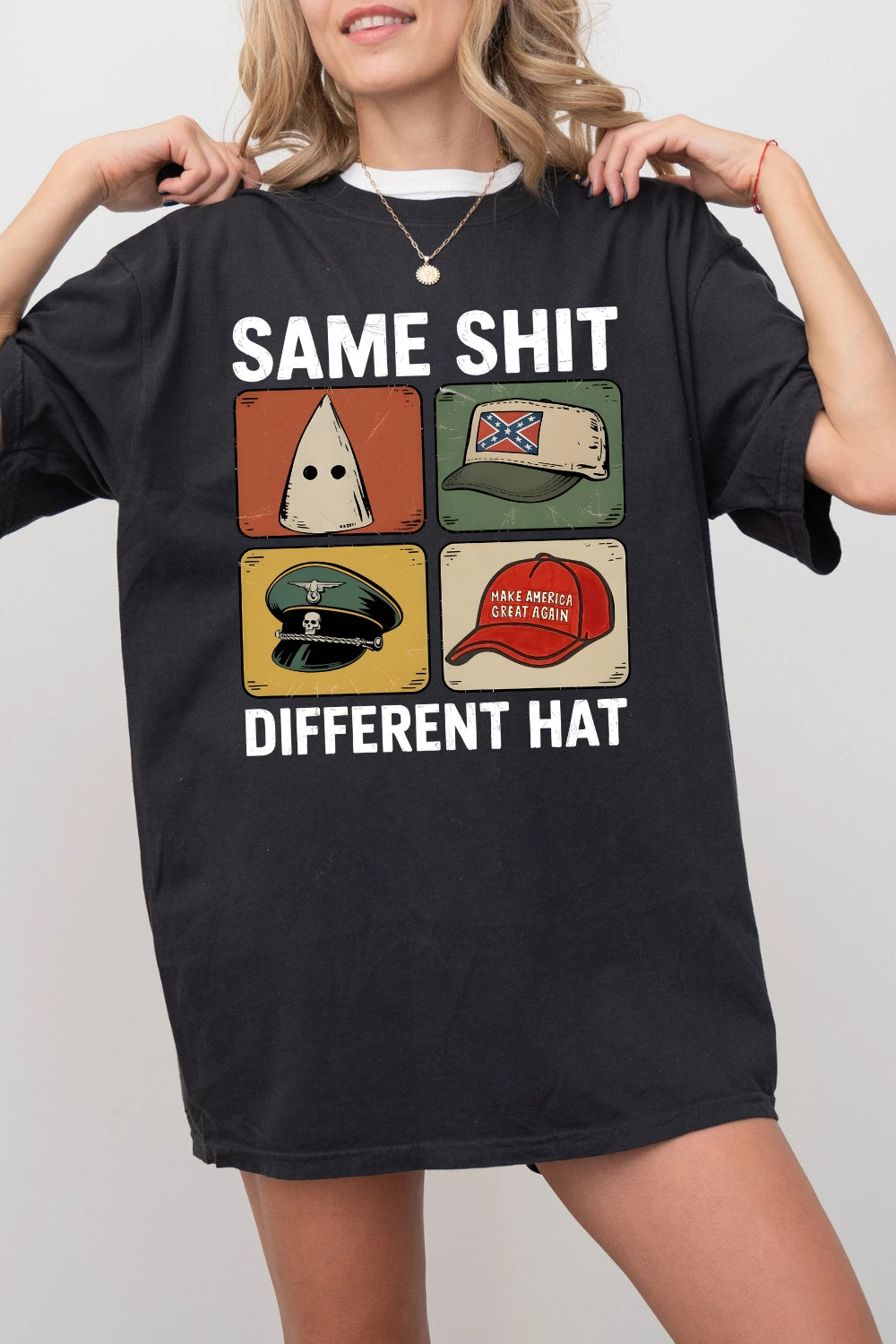 Same Shit Different Hat Funny Quote Tee For Women