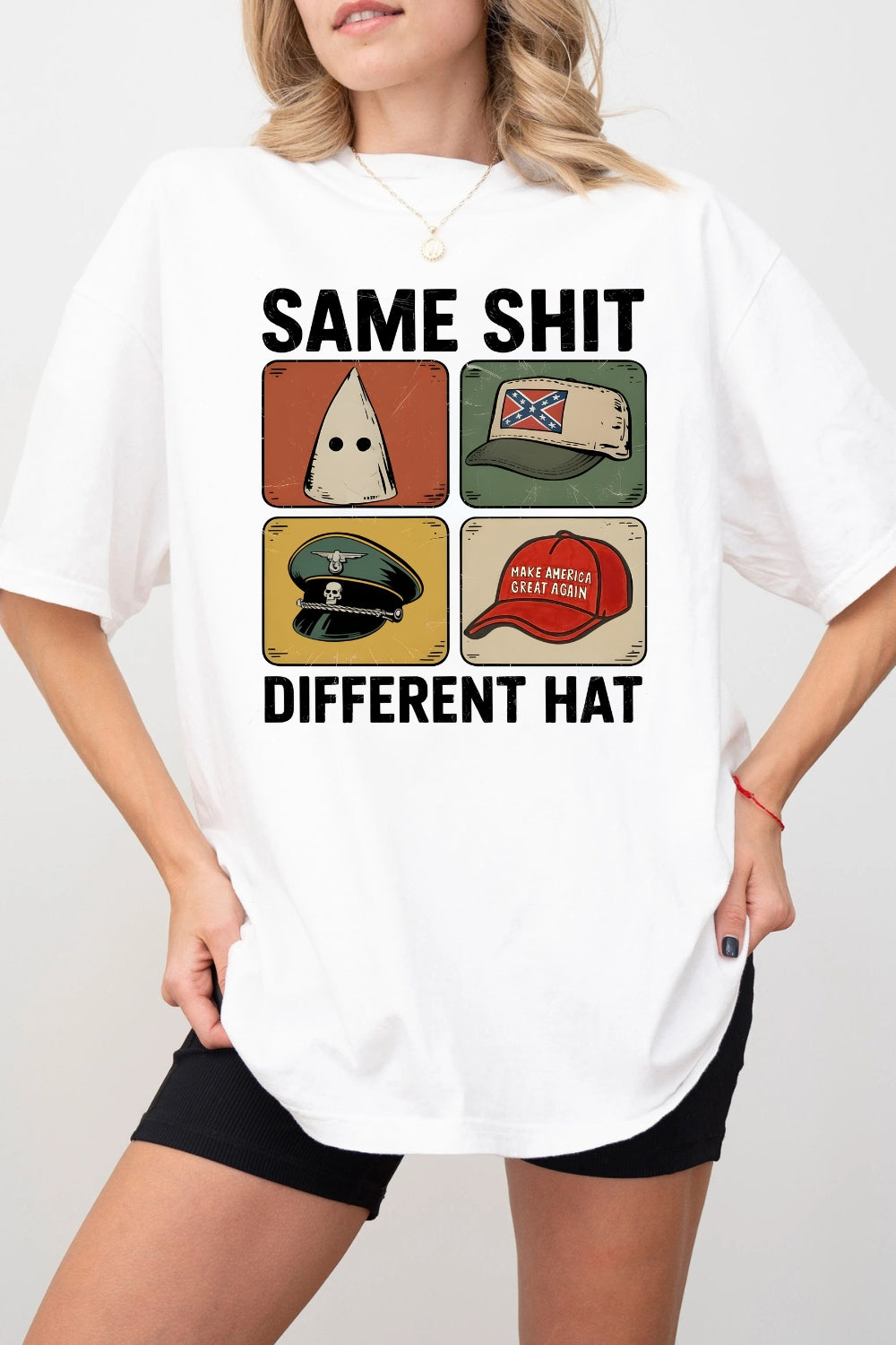 Same Shit Different Hat Funny Quote Tee For Women
