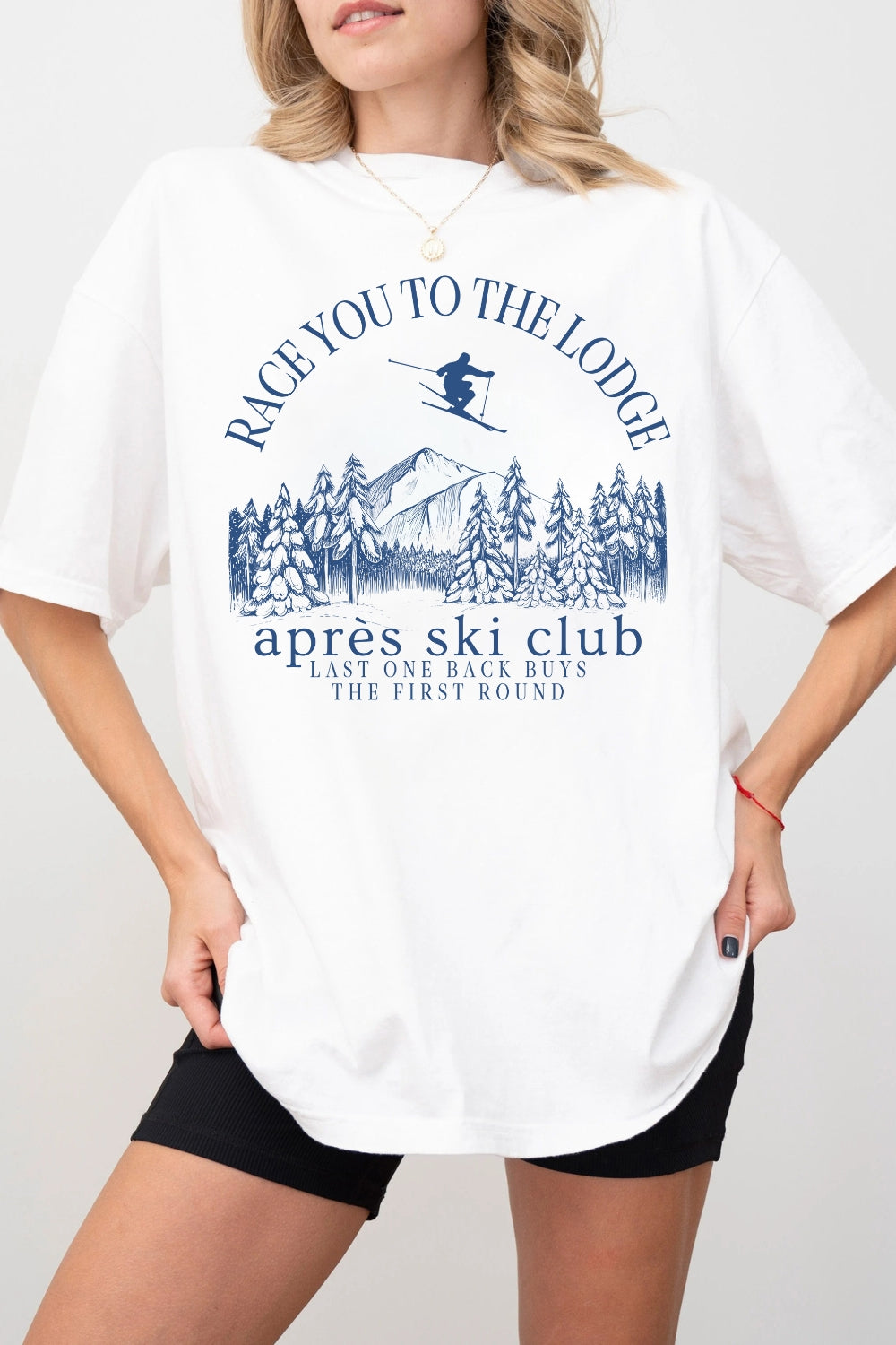 Apres Ski Winter Ski Lodge Party Tee For Women