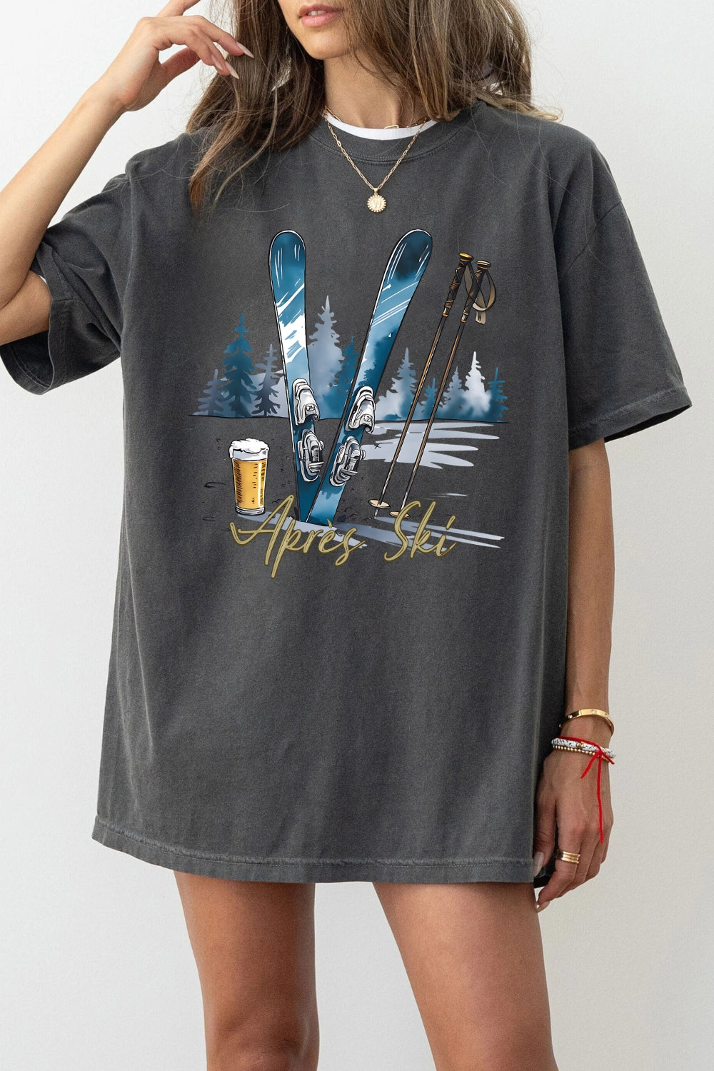 Apres Ski Lover Winter Sports Tee For Women