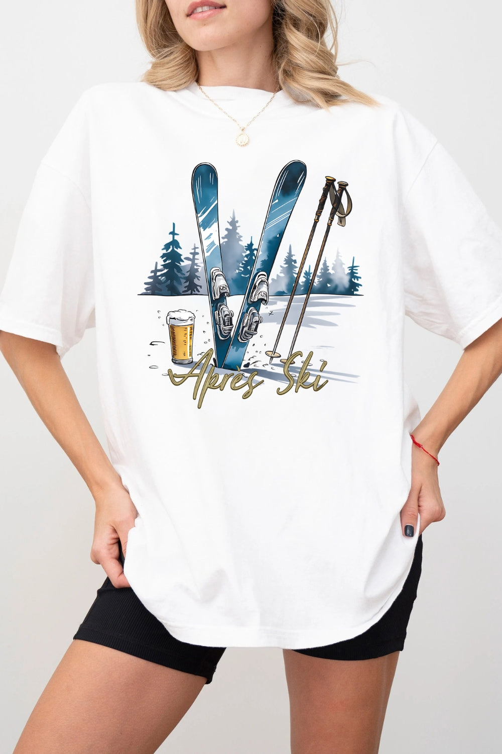 Apres Ski Lover Winter Sports Tee For Women