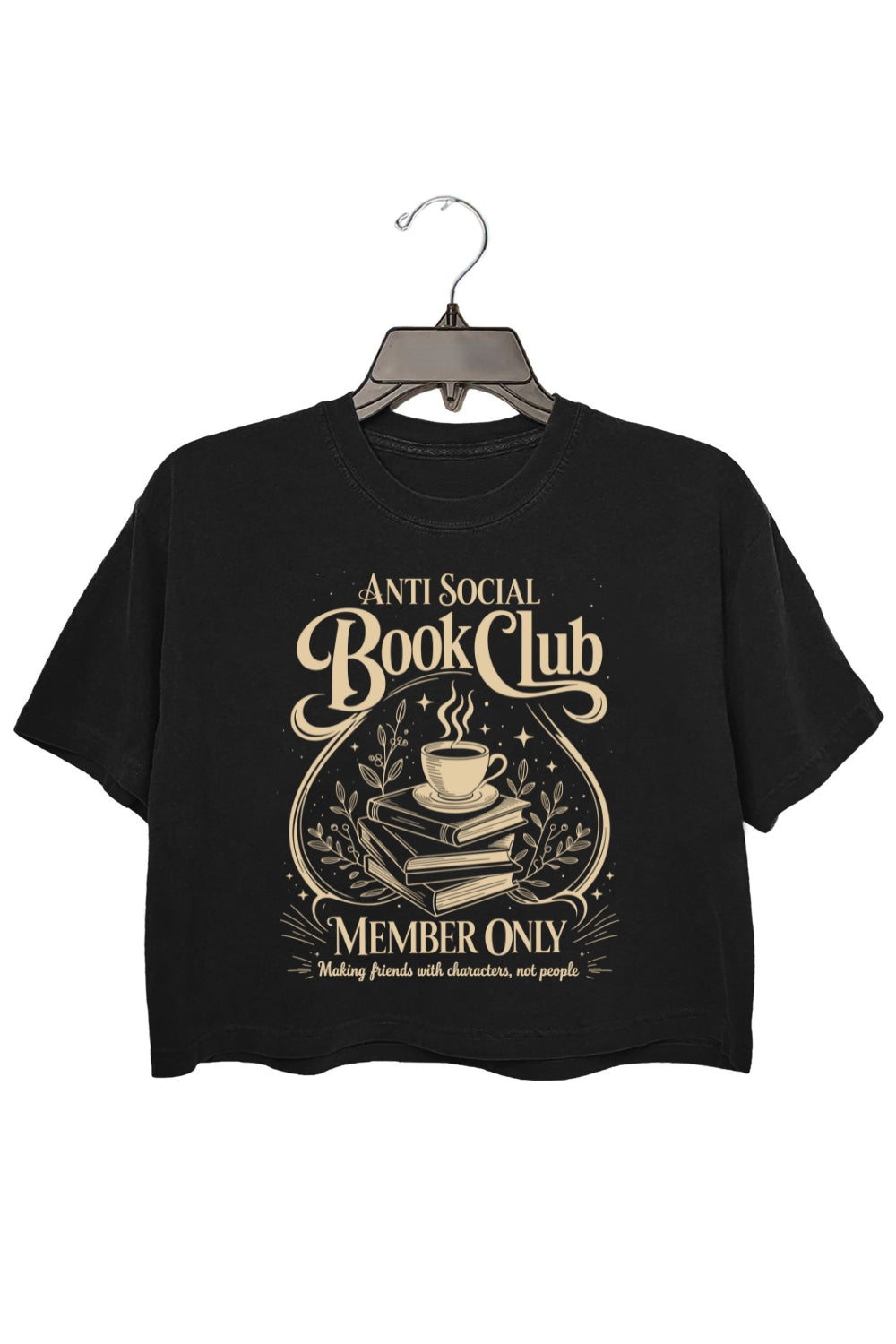 Anti Social Book Club Bookish Crop Top For Women