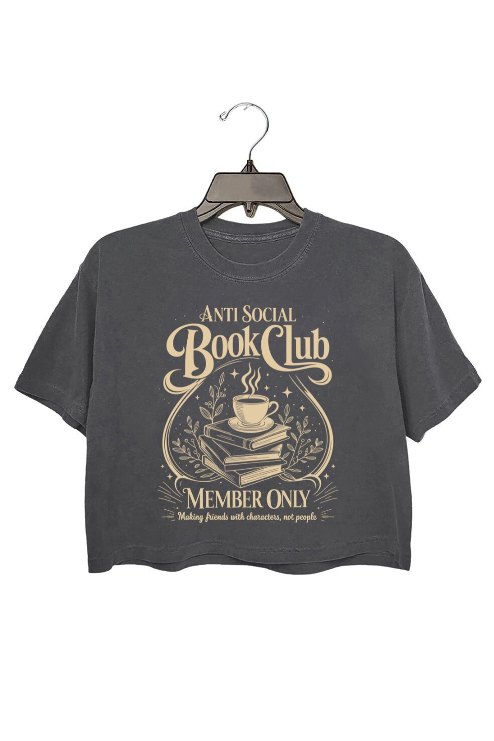 Anti Social Book Club Bookish Crop Top For Women