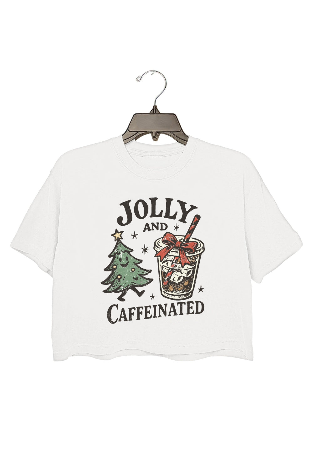 Jolly And Caffeinated Crop Top For Women