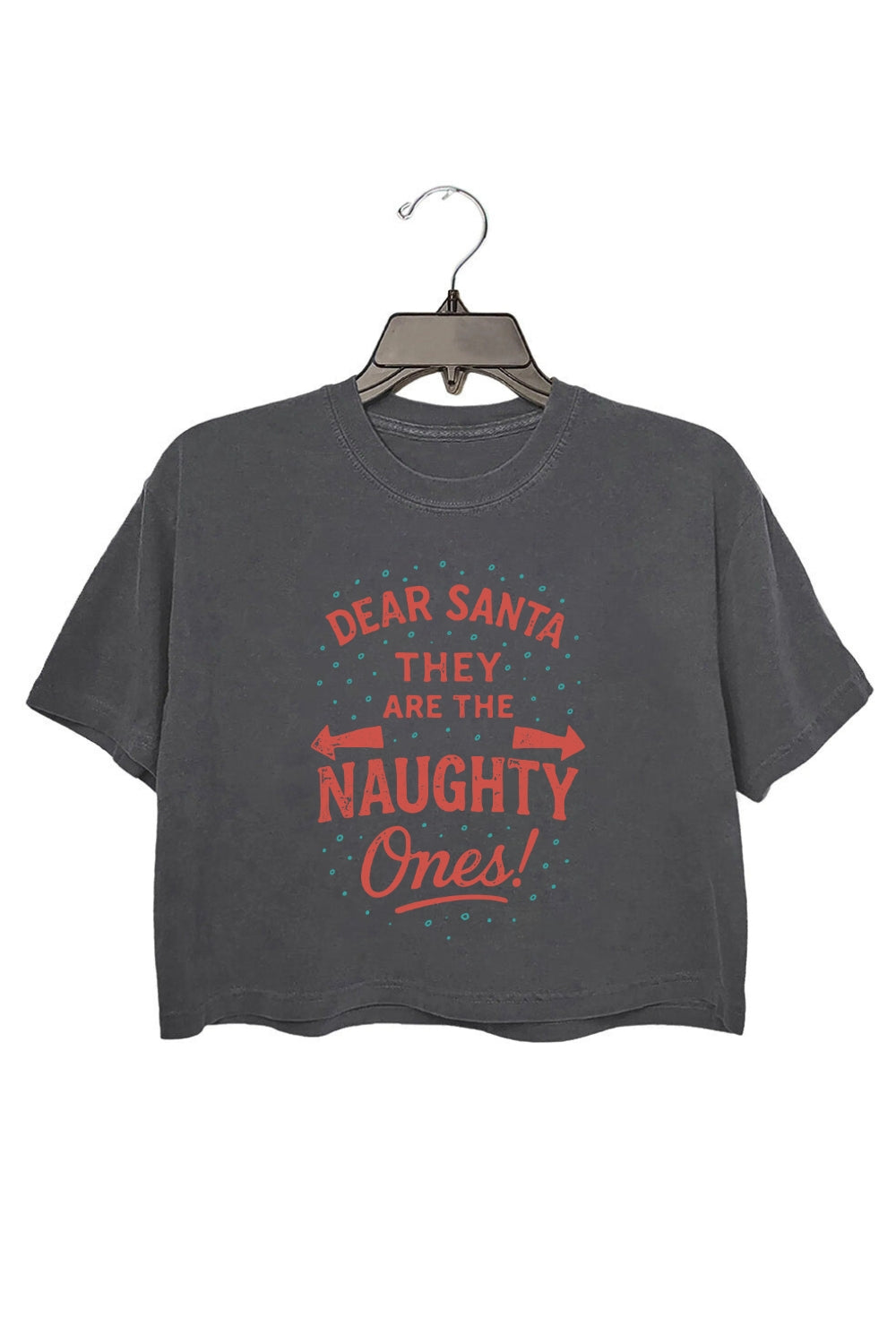 Dear Santa They Are The Naughty Ones Crop Top For Women