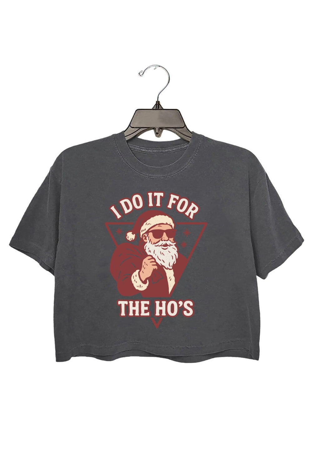 Do It For The Hos Santa Crop Top For Women