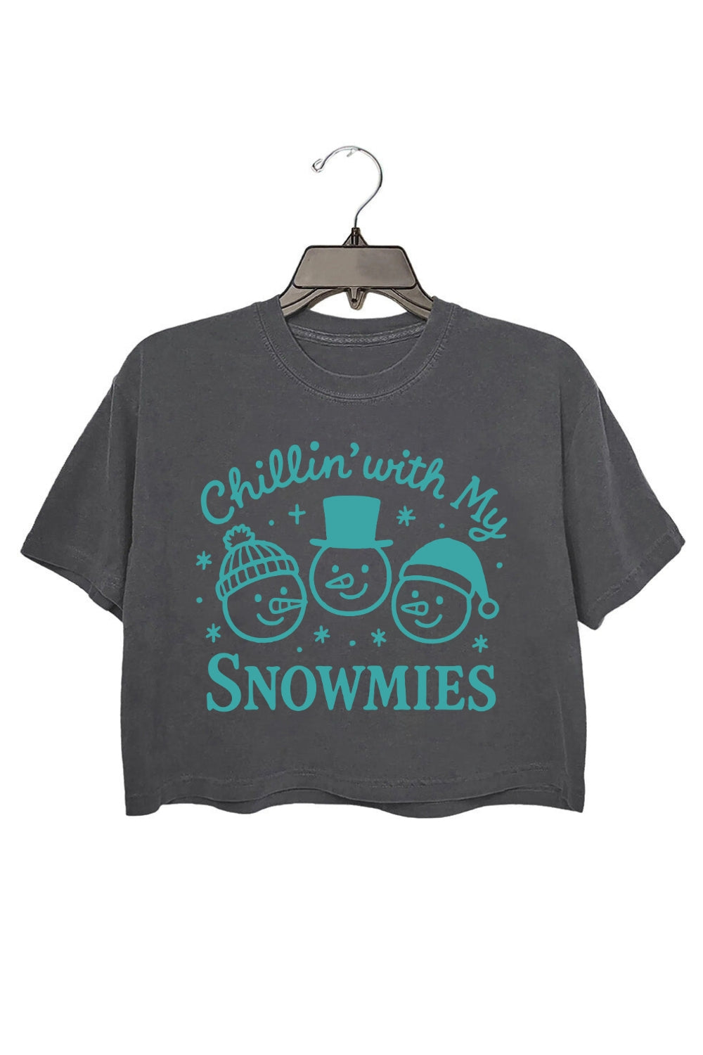 Chillin With My Snowmies Crop Top For Women
