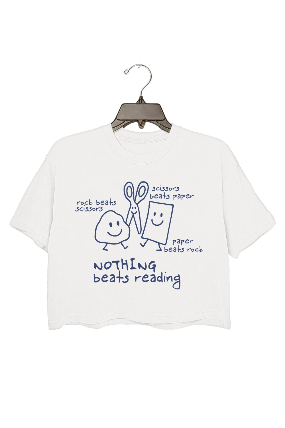 Nothing Beats Reading Crop Top For Women