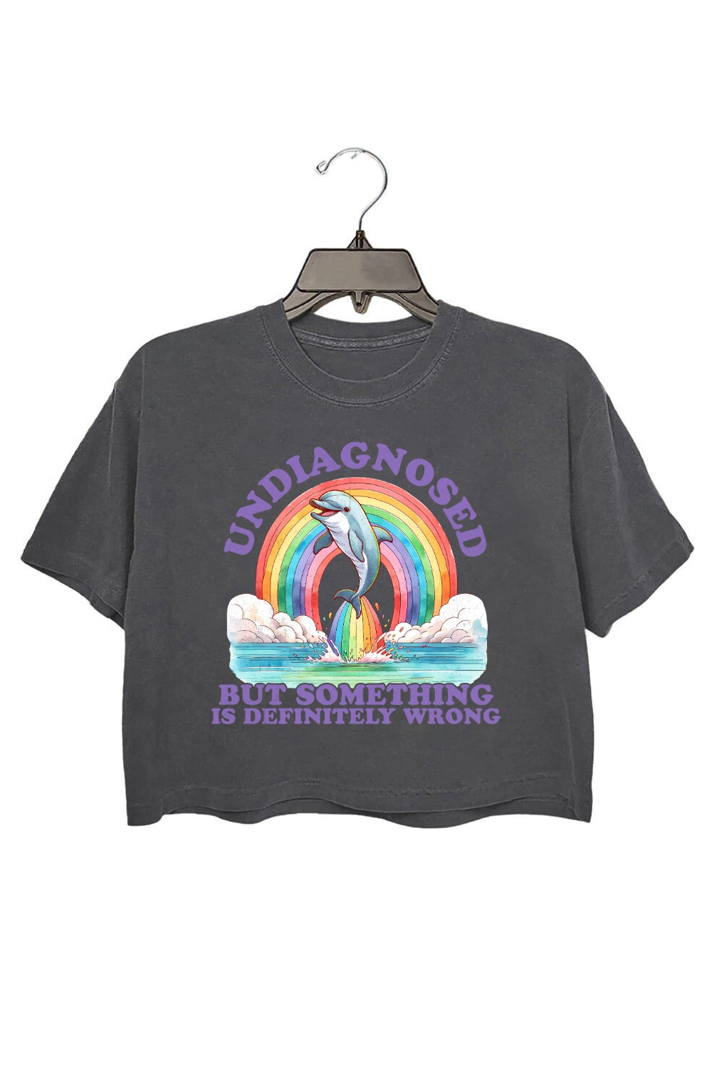 Undiagnosed But Something Is Wrong Dolphin Crop Top For Women