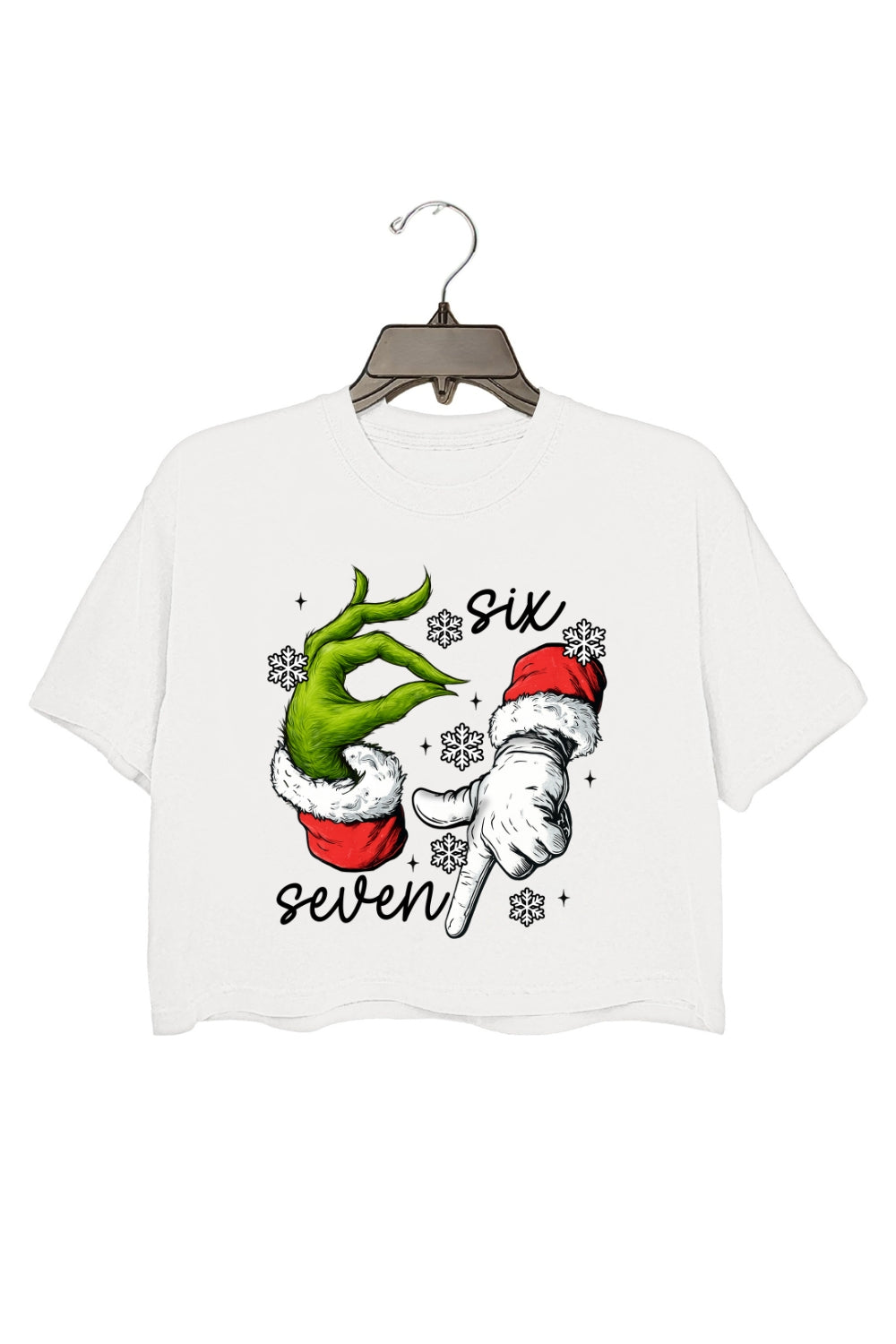 Trending Six Seven Meme Funny Christmas Crop Top For Women