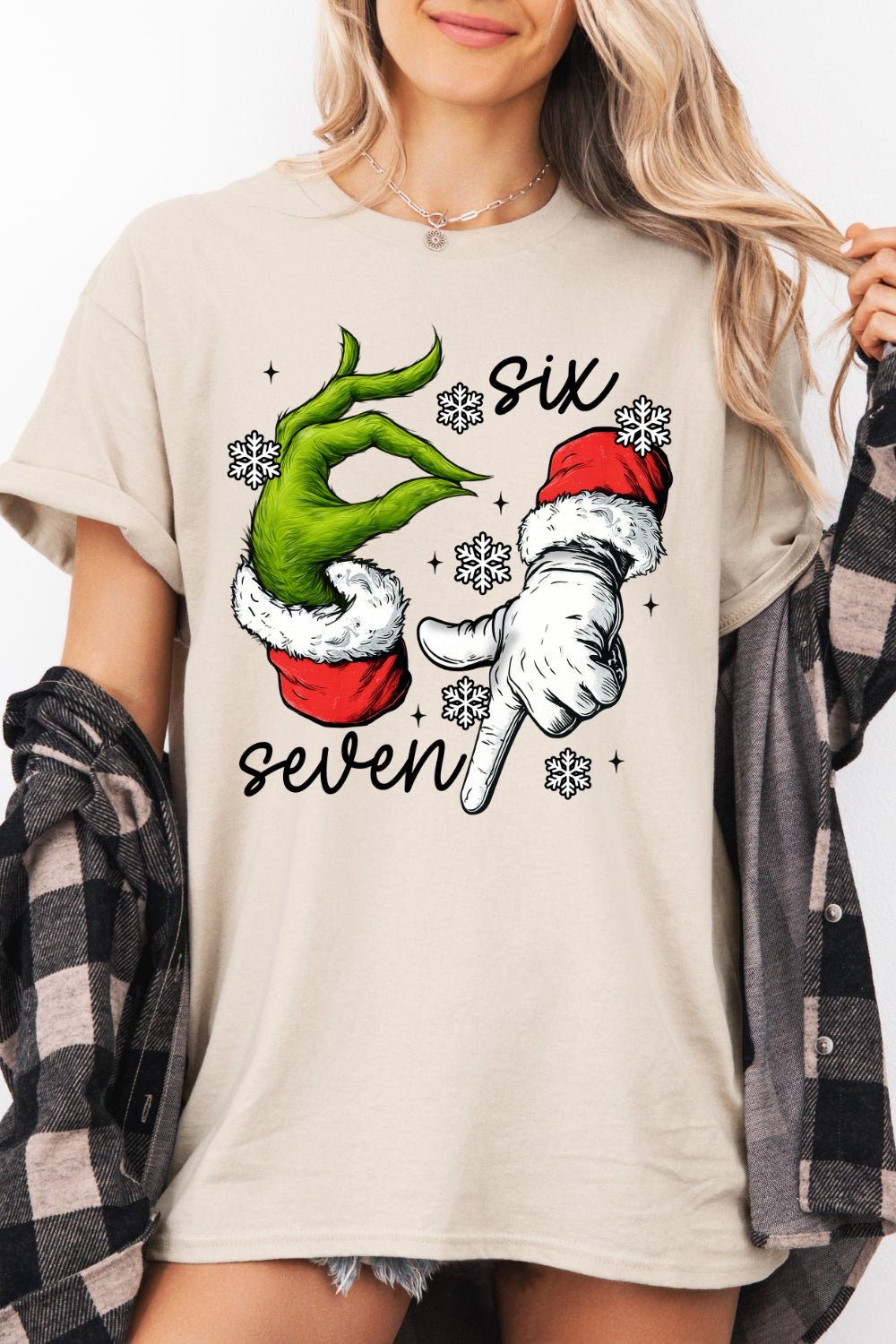 Trending Six Seven Meme Funny Christmas Tee For Women