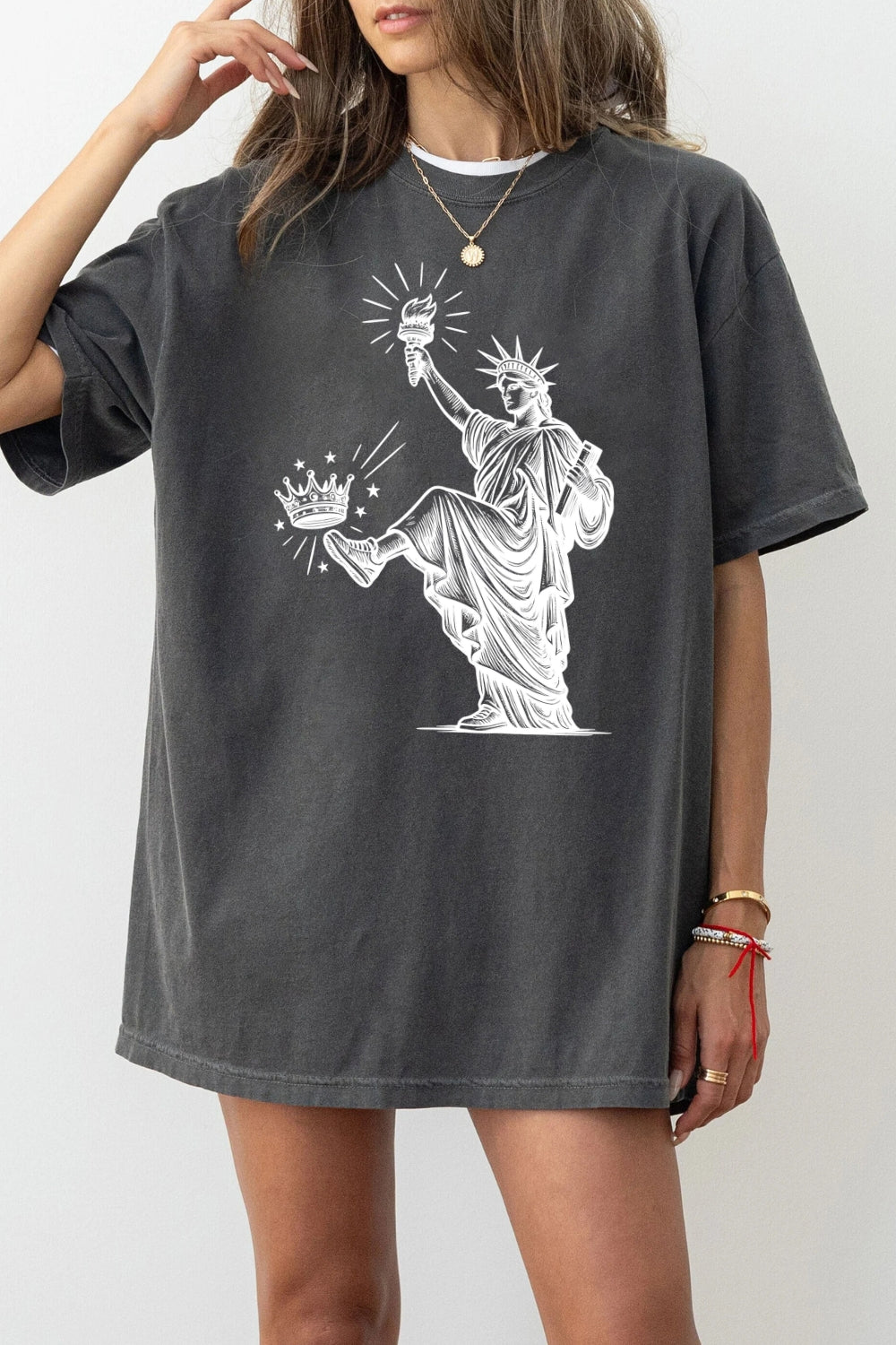 Statue of Liberty No Kings Protest Tee For Women