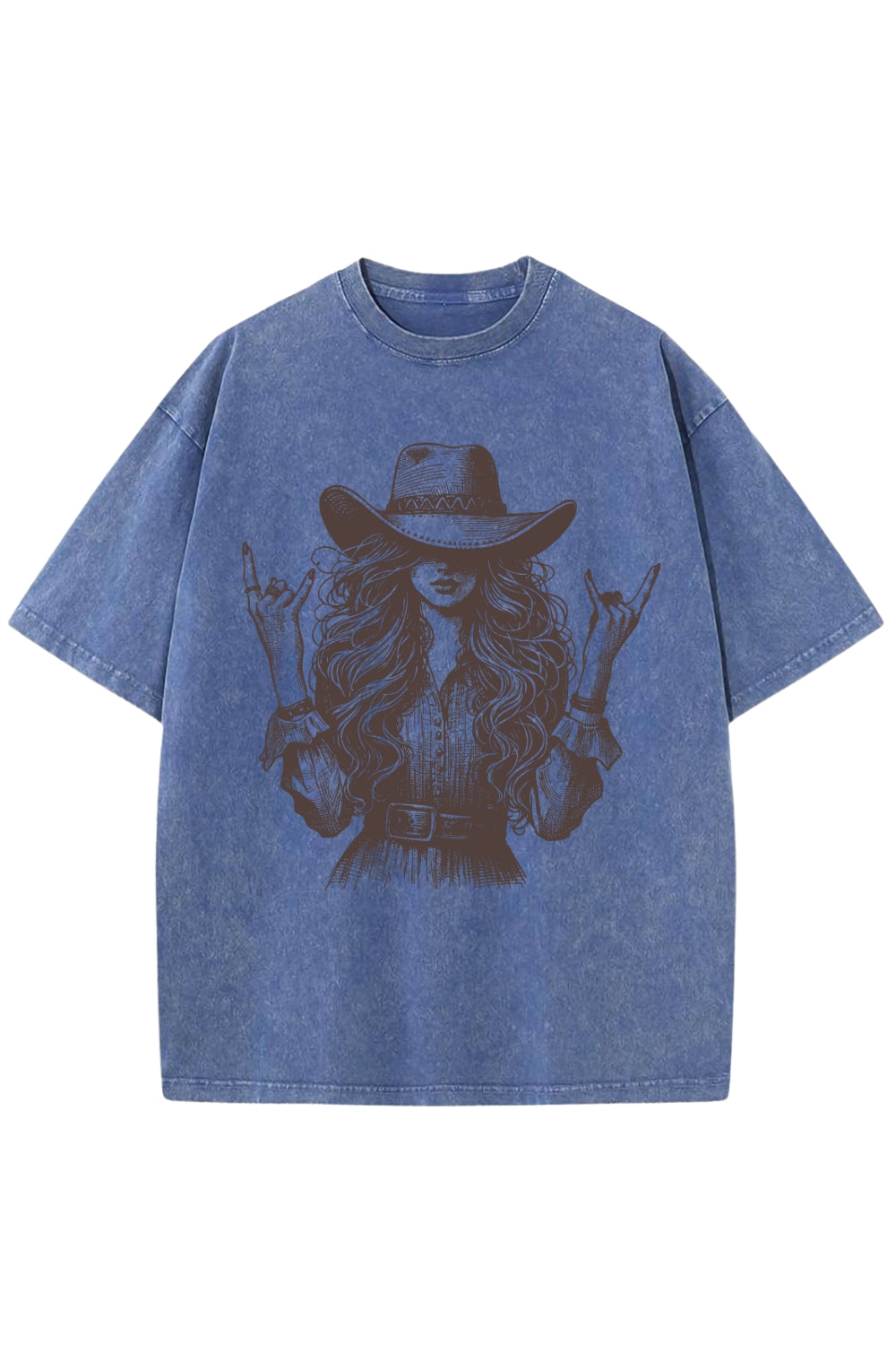 Cool Rock Western Cowgirl Vintage Washed Tee