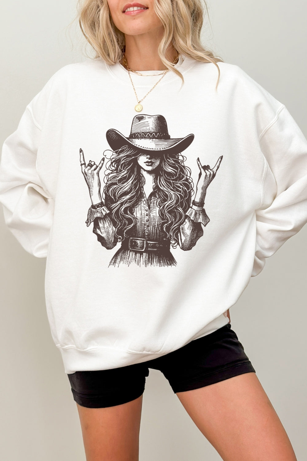 Cool Rock Western Cowgirl Sweatshirt For Women