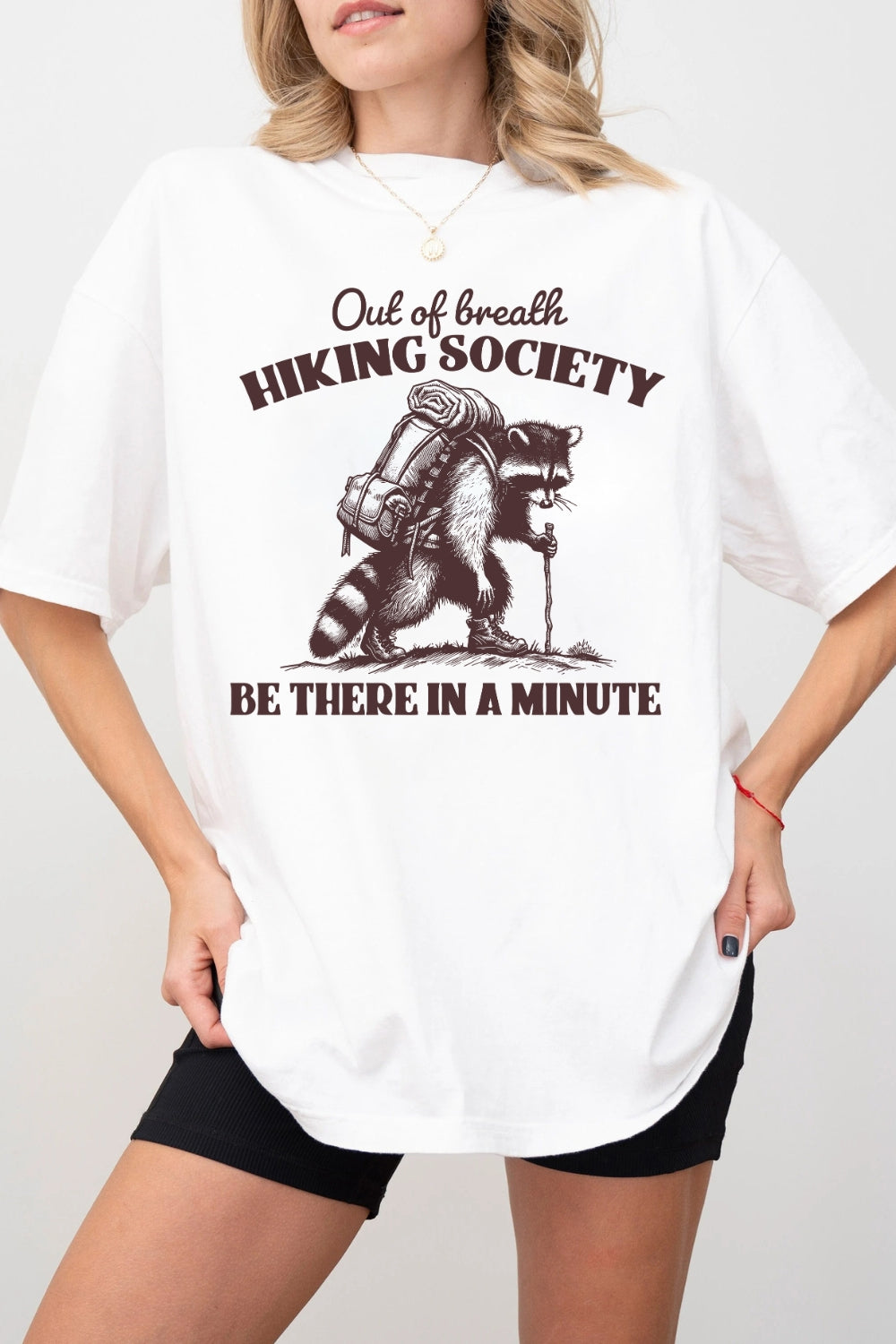 Out Of Breath Hiking Society Tee For Women