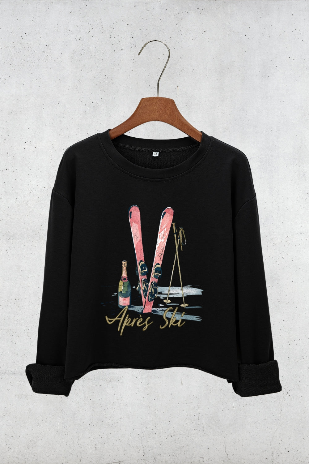 Après Ski Lover Crop Sweatshirt For Women
