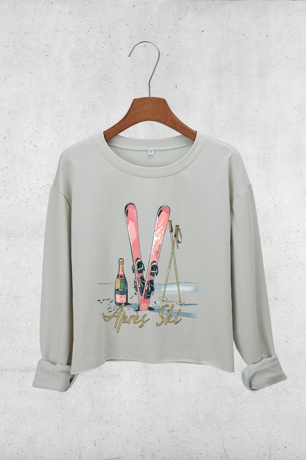 Après Ski Lover Crop Sweatshirt For Women