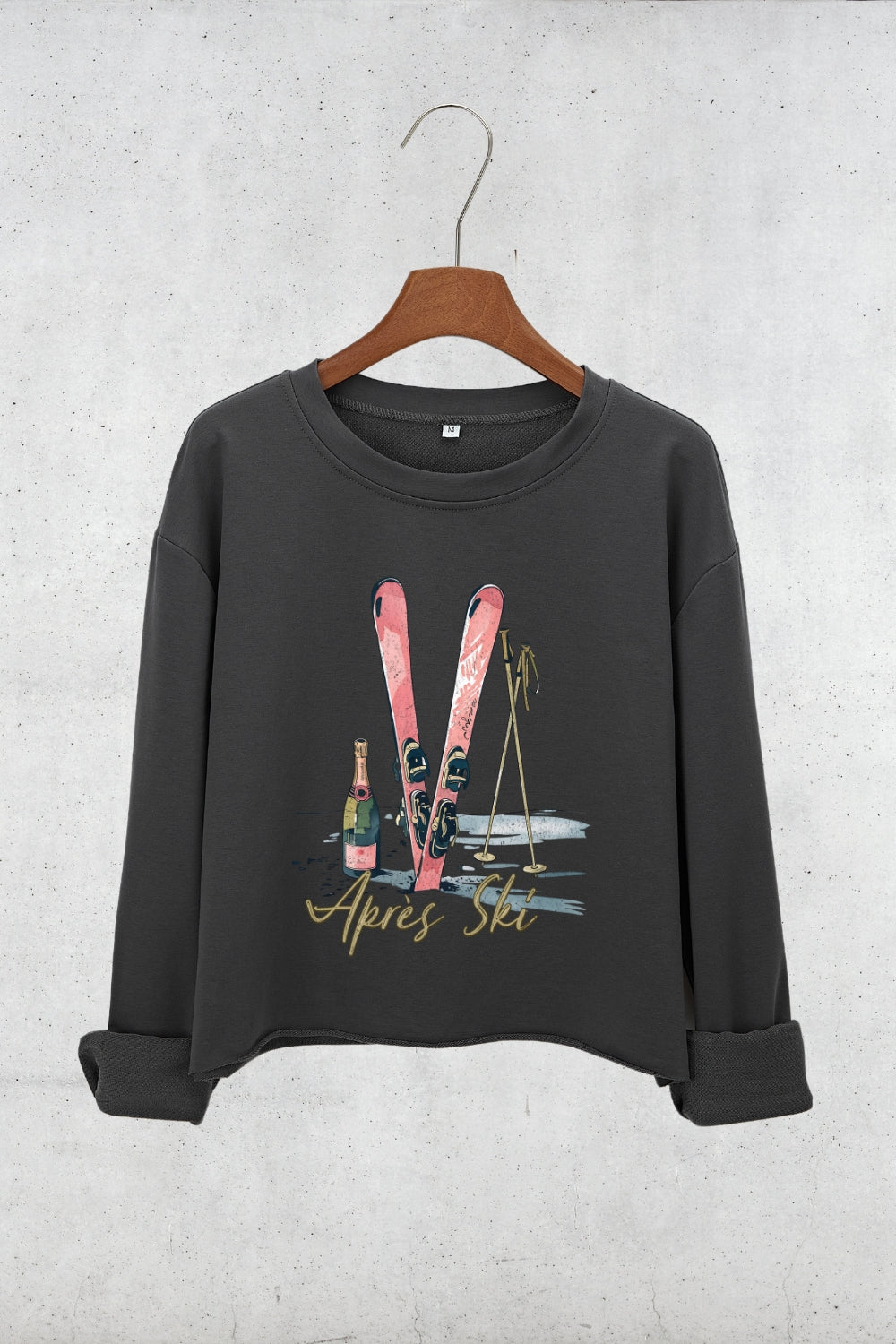 Après Ski Lover Crop Sweatshirt For Women