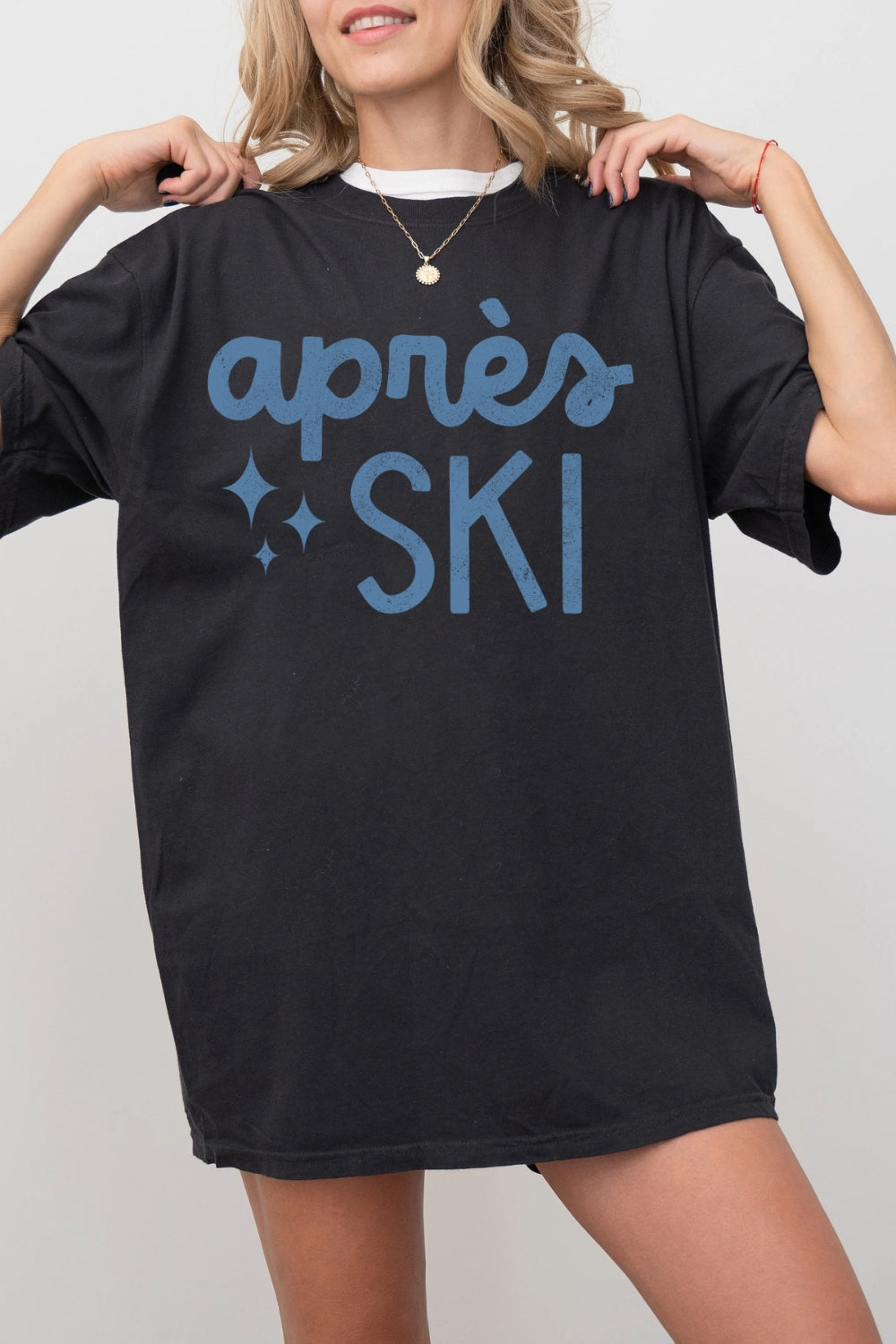 Apres Ski Winter Skiing Tee For Women