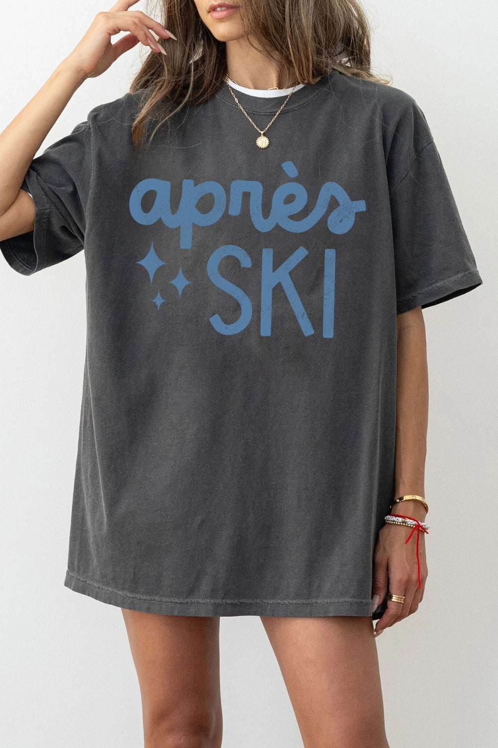 Apres Ski Winter Skiing Tee For Women
