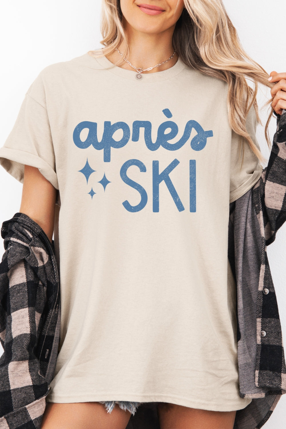Apres Ski Winter Skiing Tee For Women