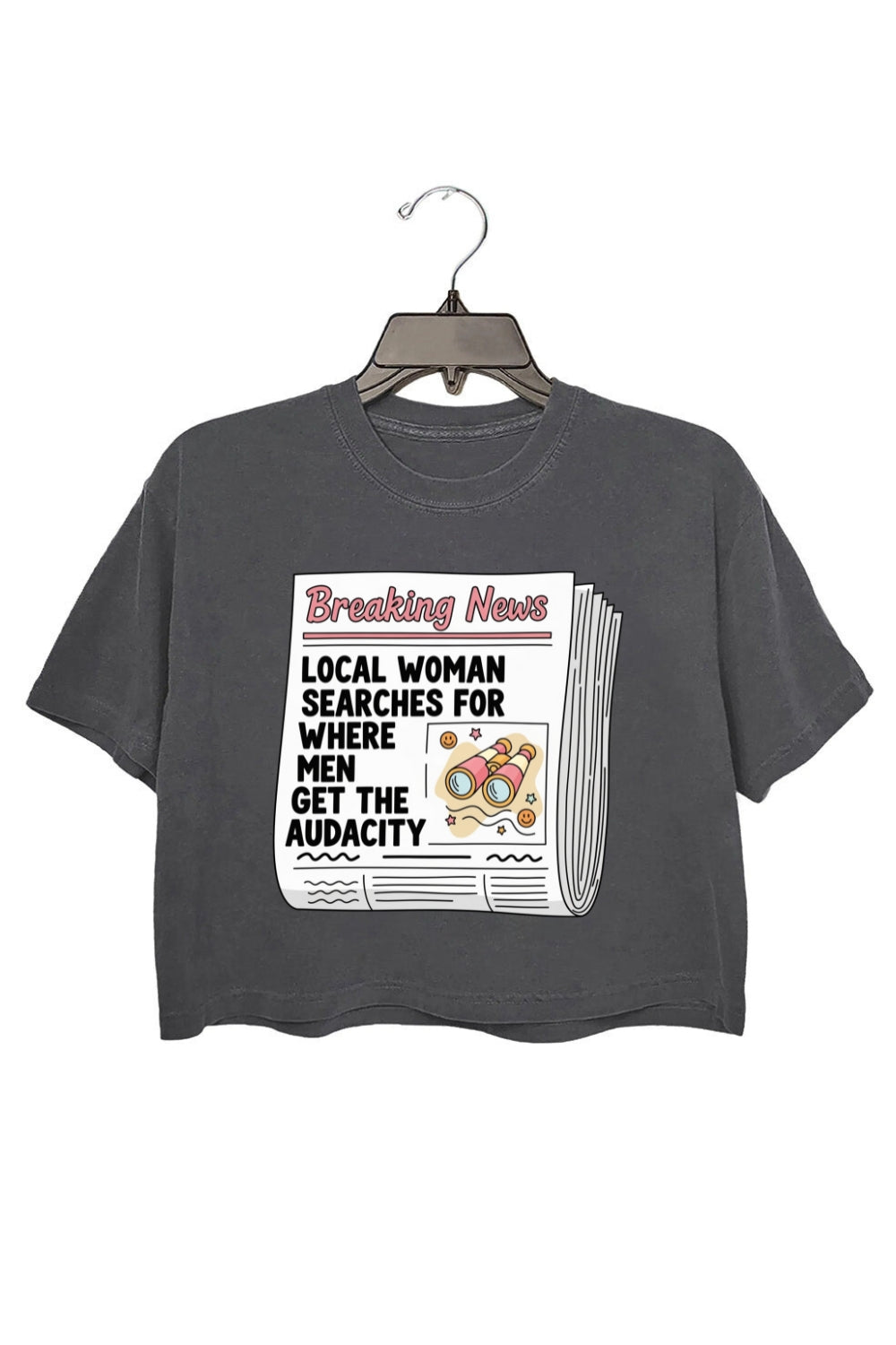 Breaking News Feminism Crop Top For Women