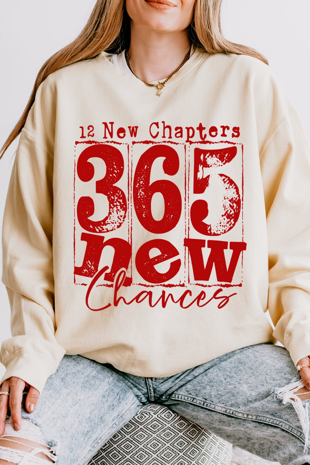 12 New Chapters 365 New Chances Sweatshirt For Women